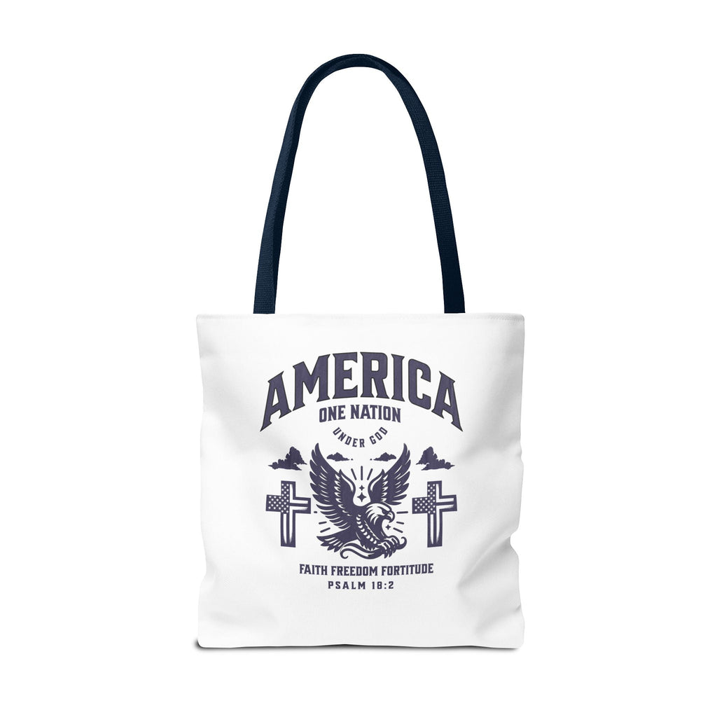 ⭐ America Faith Tote Bag – Bold Patriotic & Faith Statement | Bags – GodSpeed Threads