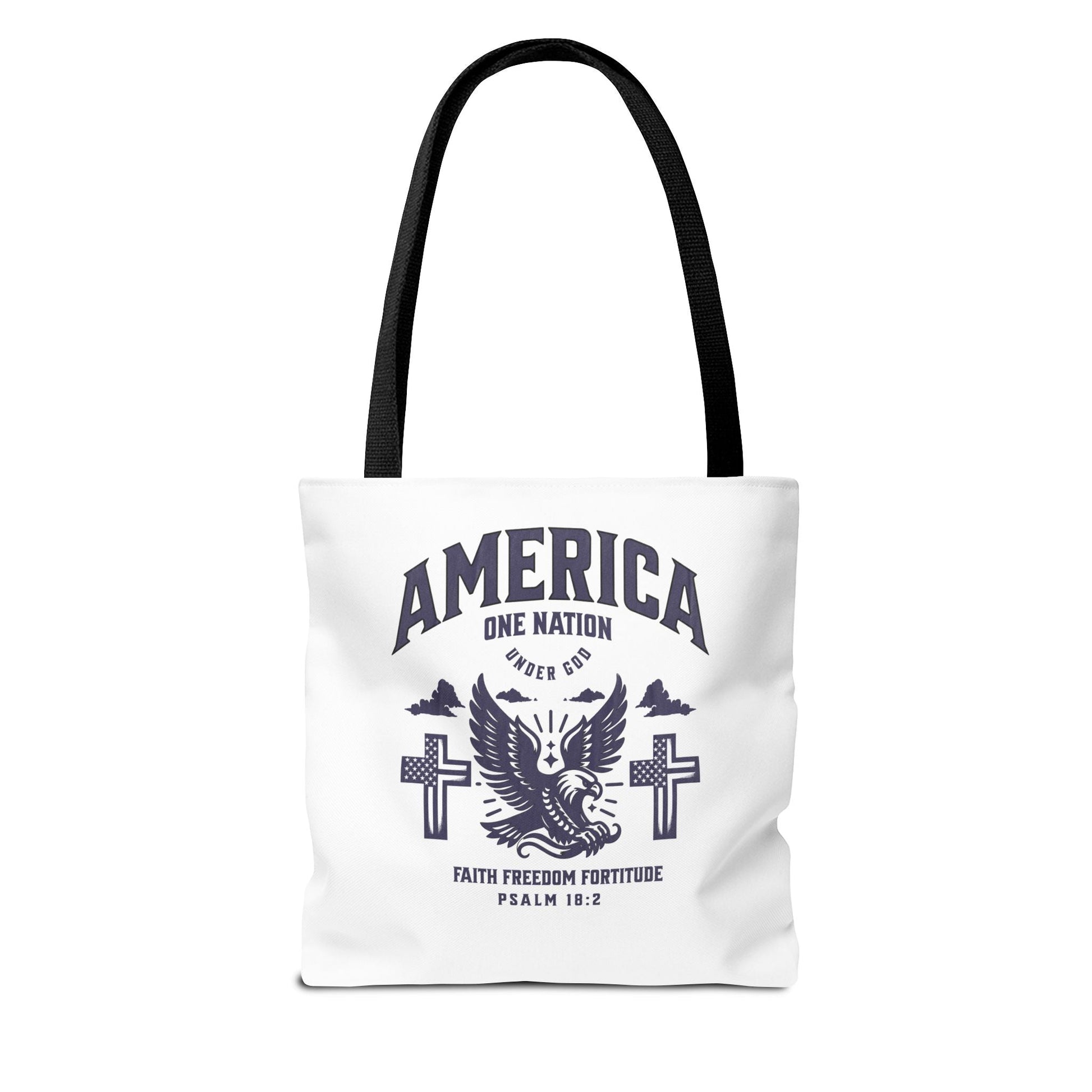⭐ America Faith Tote Bag – Bold Patriotic & Faith Statement | Bags – GodSpeed Threads