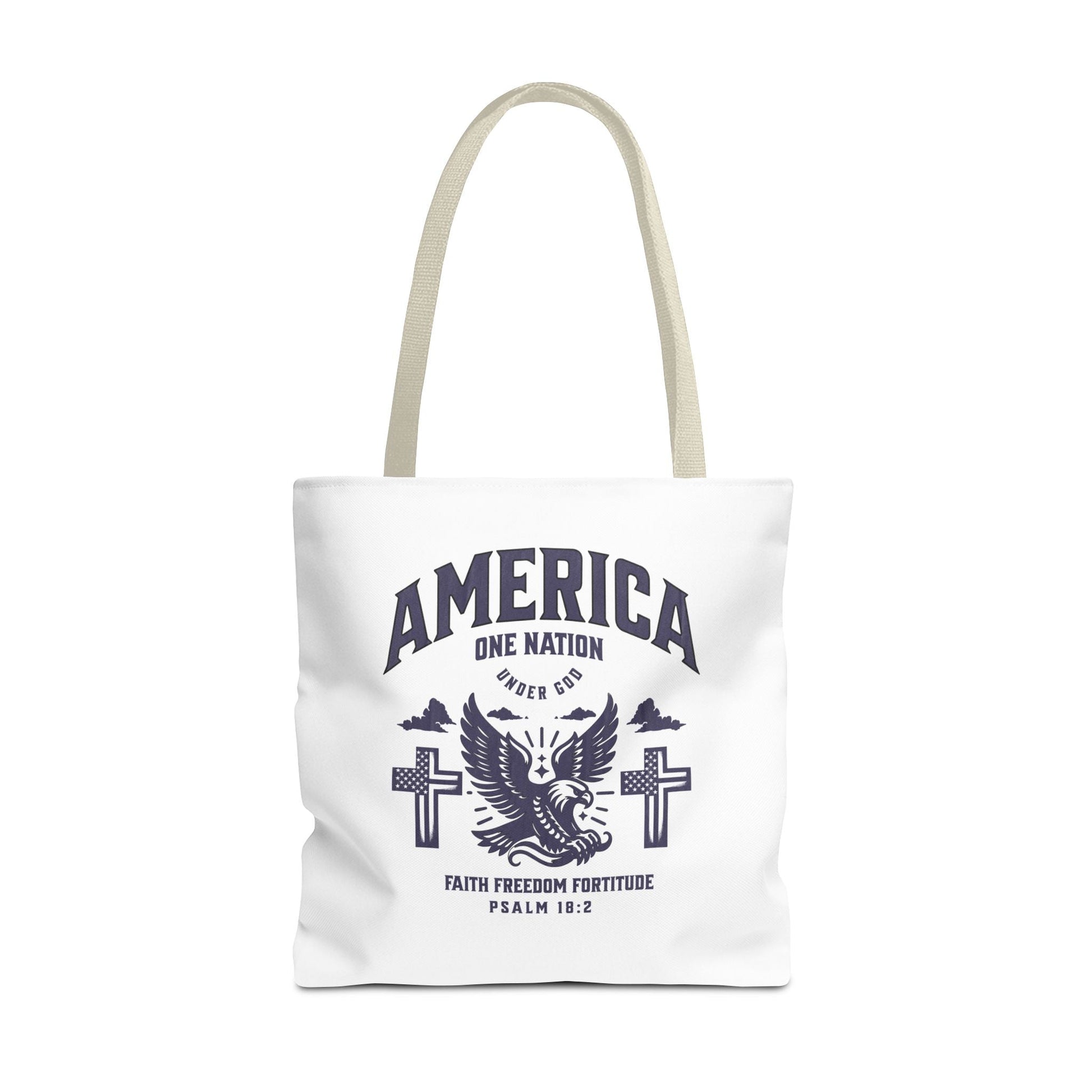 ⭐ America Faith Tote Bag – Bold Patriotic & Faith Statement | Bags – GodSpeed Threads