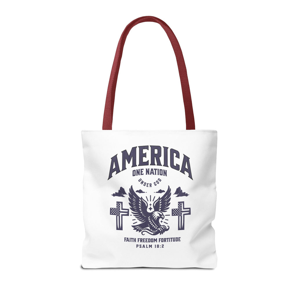 ⭐ America Faith Tote Bag – Bold Patriotic & Faith Statement | Bags – GodSpeed Threads