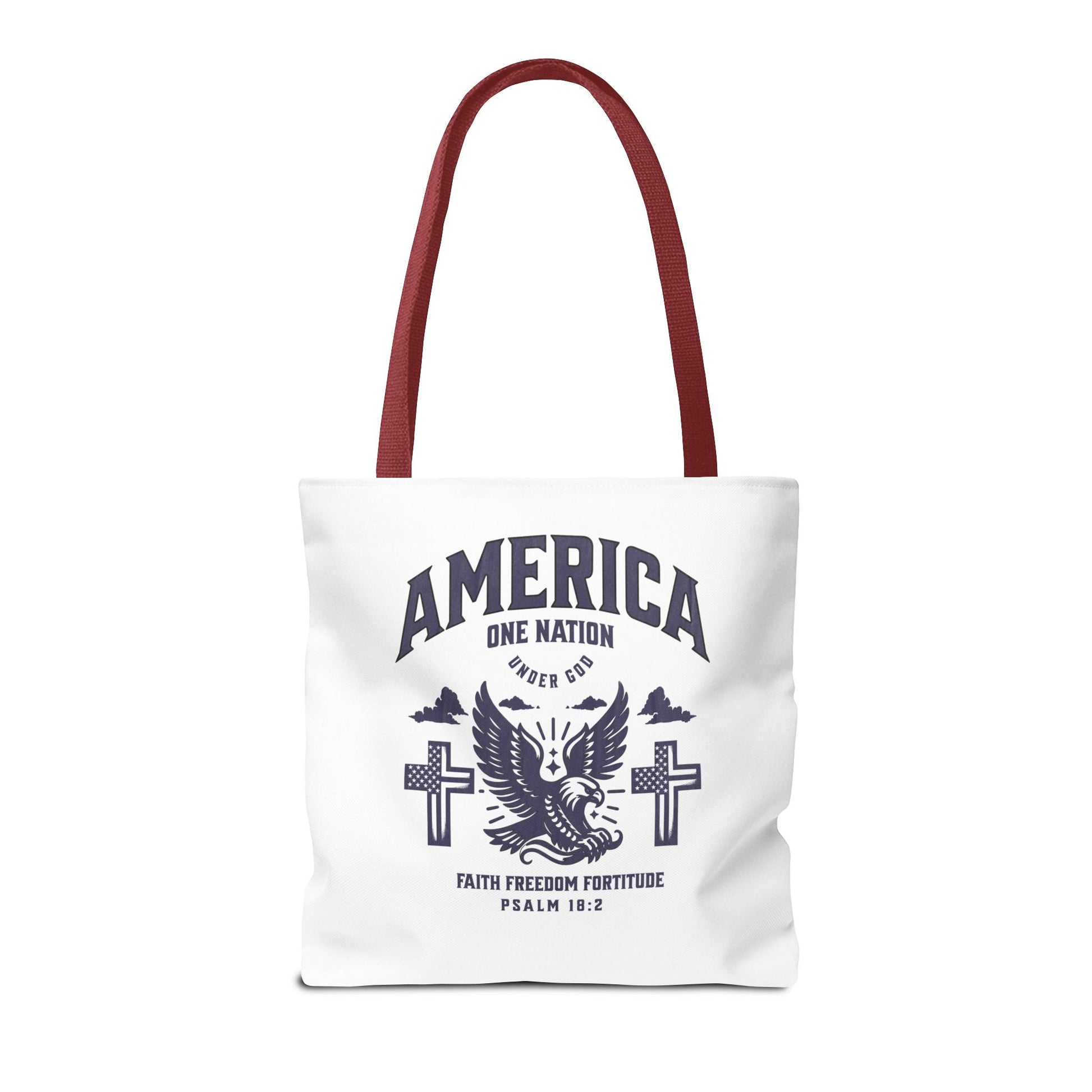 ⭐ America Faith Tote Bag – Bold Patriotic & Faith Statement | Bags – GodSpeed Threads