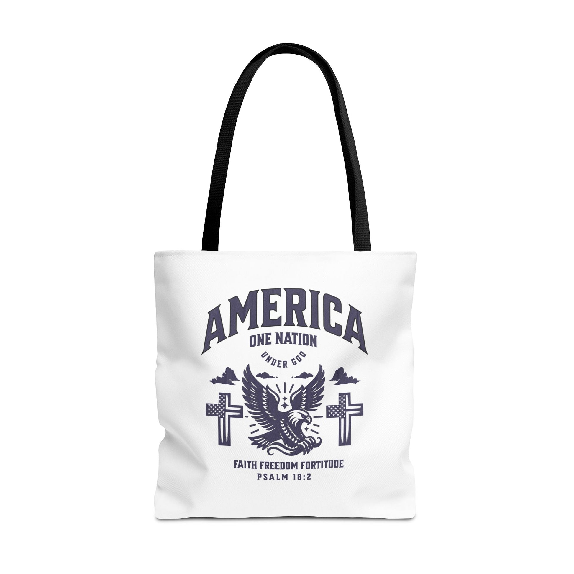 ⭐ America Faith Tote Bag – Bold Patriotic & Faith Statement | Bags – GodSpeed Threads