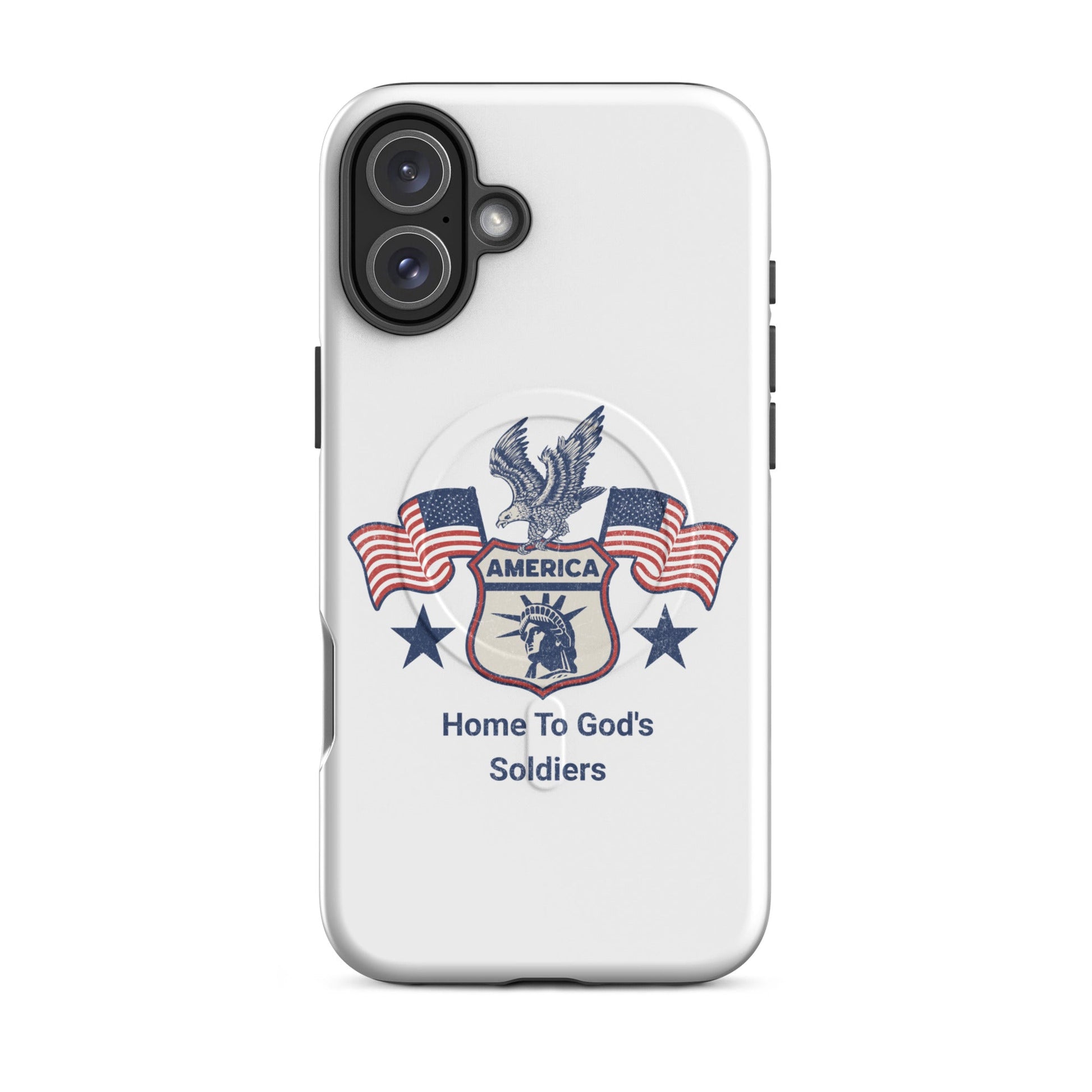 America – Home to God’s Soldiers – MagSafe® Tough Case for iPhone | Phone Case – GodSpeed Threads