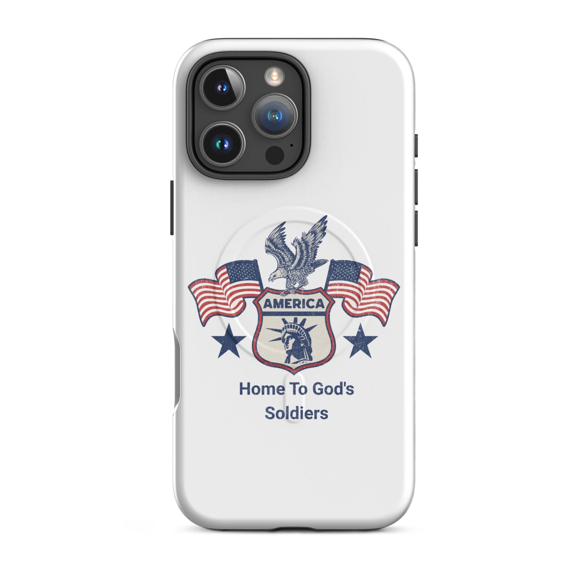 America – Home to God’s Soldiers – MagSafe® Tough Case for iPhone | Phone Case – GodSpeed Threads