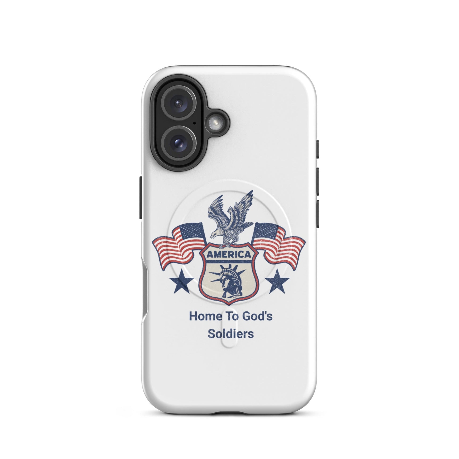 America – Home to God’s Soldiers – MagSafe® Tough Case for iPhone | Phone Case – GodSpeed Threads