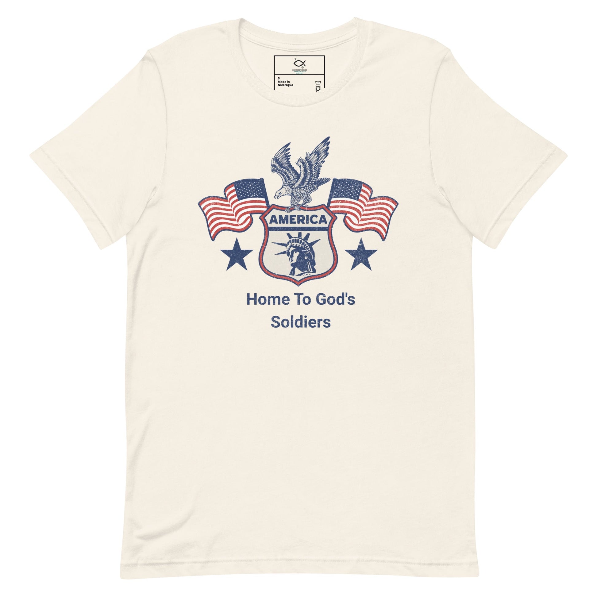 America T-Shirt – Home to God’s Soldiers Patriotic Christian Apparel | T-Shirt – GodSpeed Threads