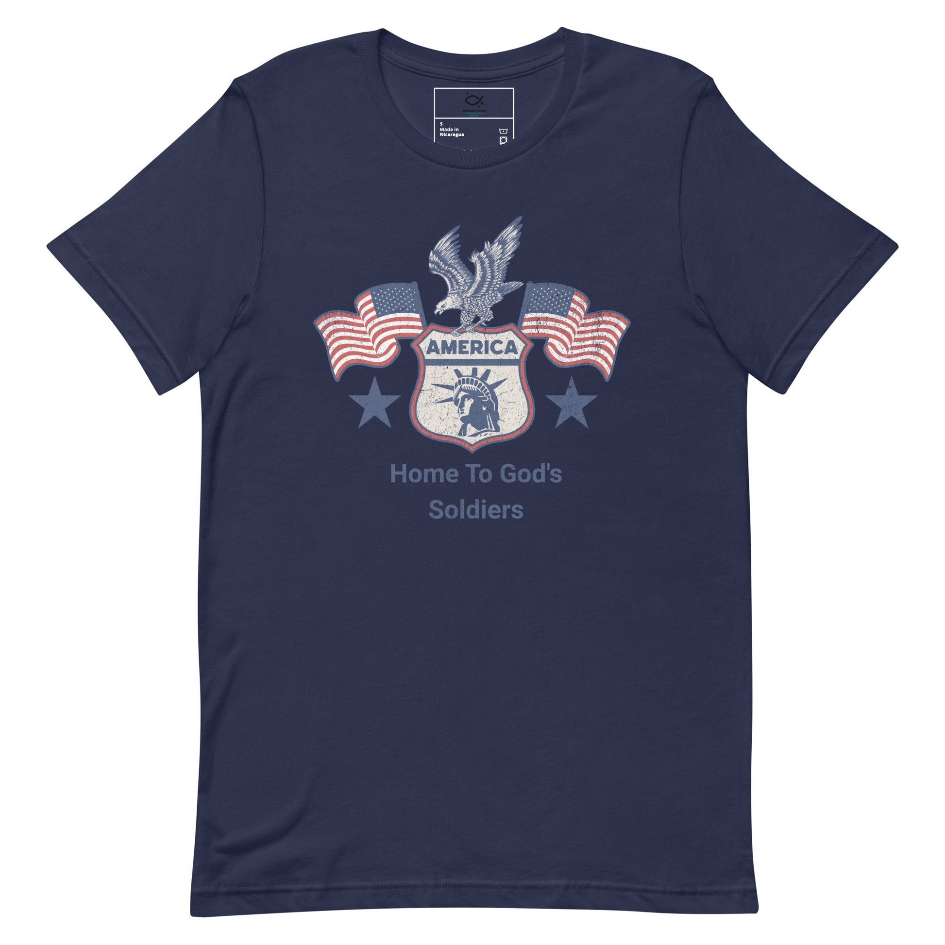 America T-Shirt – Home to God’s Soldiers Patriotic Christian Apparel | T-Shirt – GodSpeed Threads
