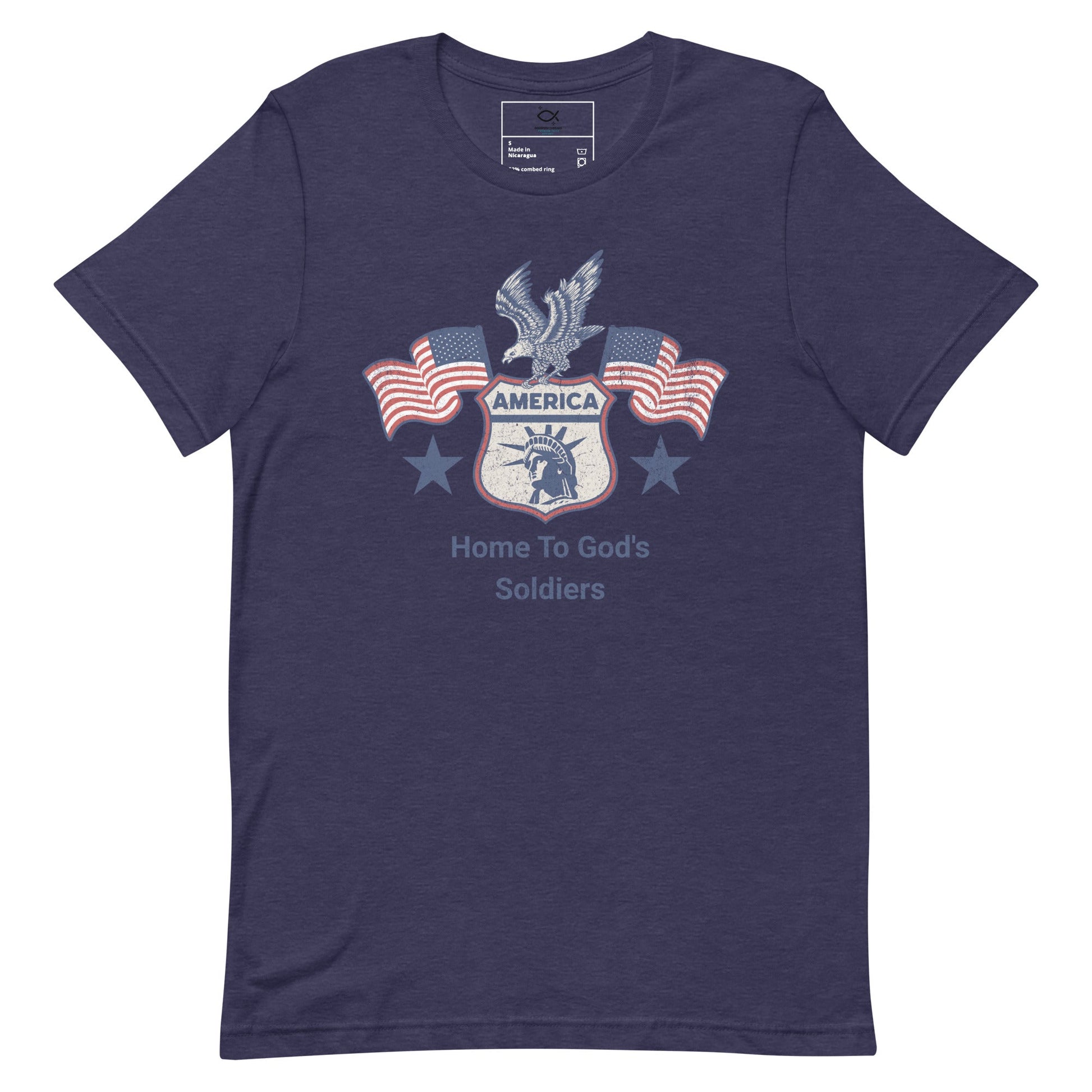 America T-Shirt – Home to God’s Soldiers Patriotic Christian Apparel | T-Shirt – GodSpeed Threads