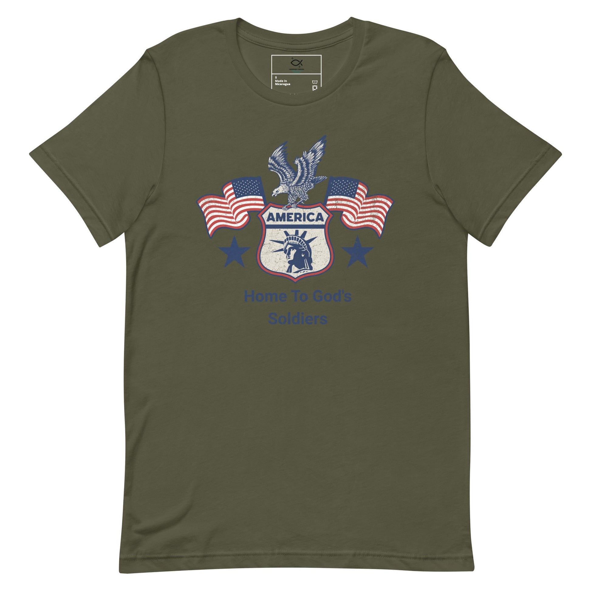 America T-Shirt – Home to God’s Soldiers Patriotic Christian Apparel | T-Shirt – GodSpeed Threads