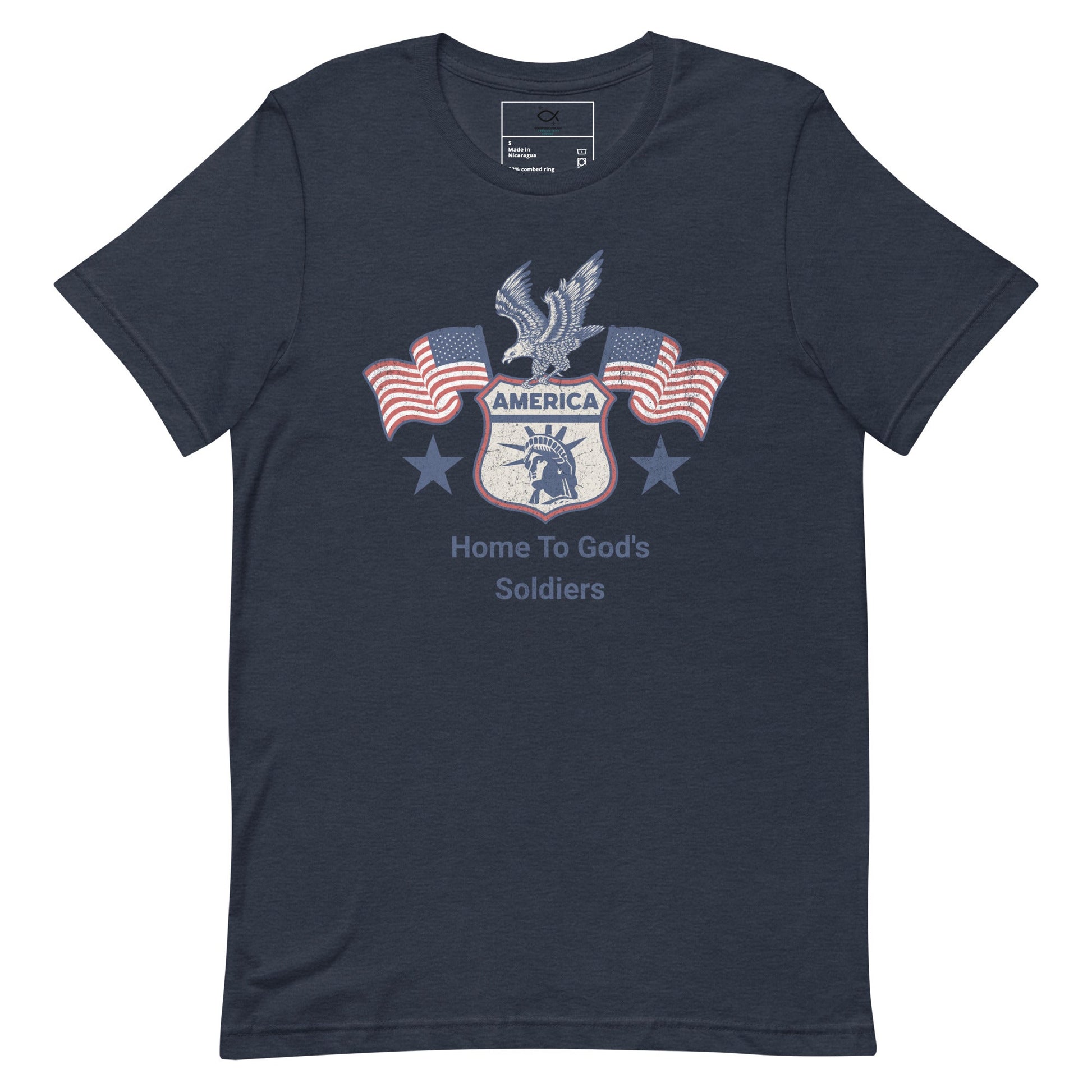 America T-Shirt – Home to God’s Soldiers Patriotic Christian Apparel | T-Shirt – GodSpeed Threads