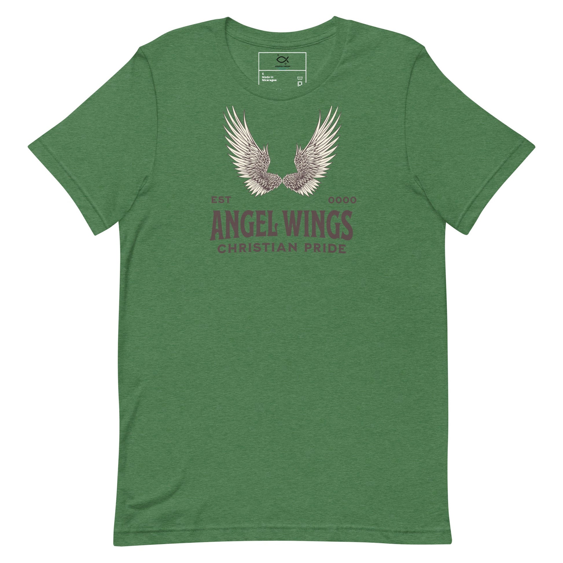 Angel Wings T-Shirt – Christian Pride Faith Apparel | T-Shirt – GodSpeed Threads