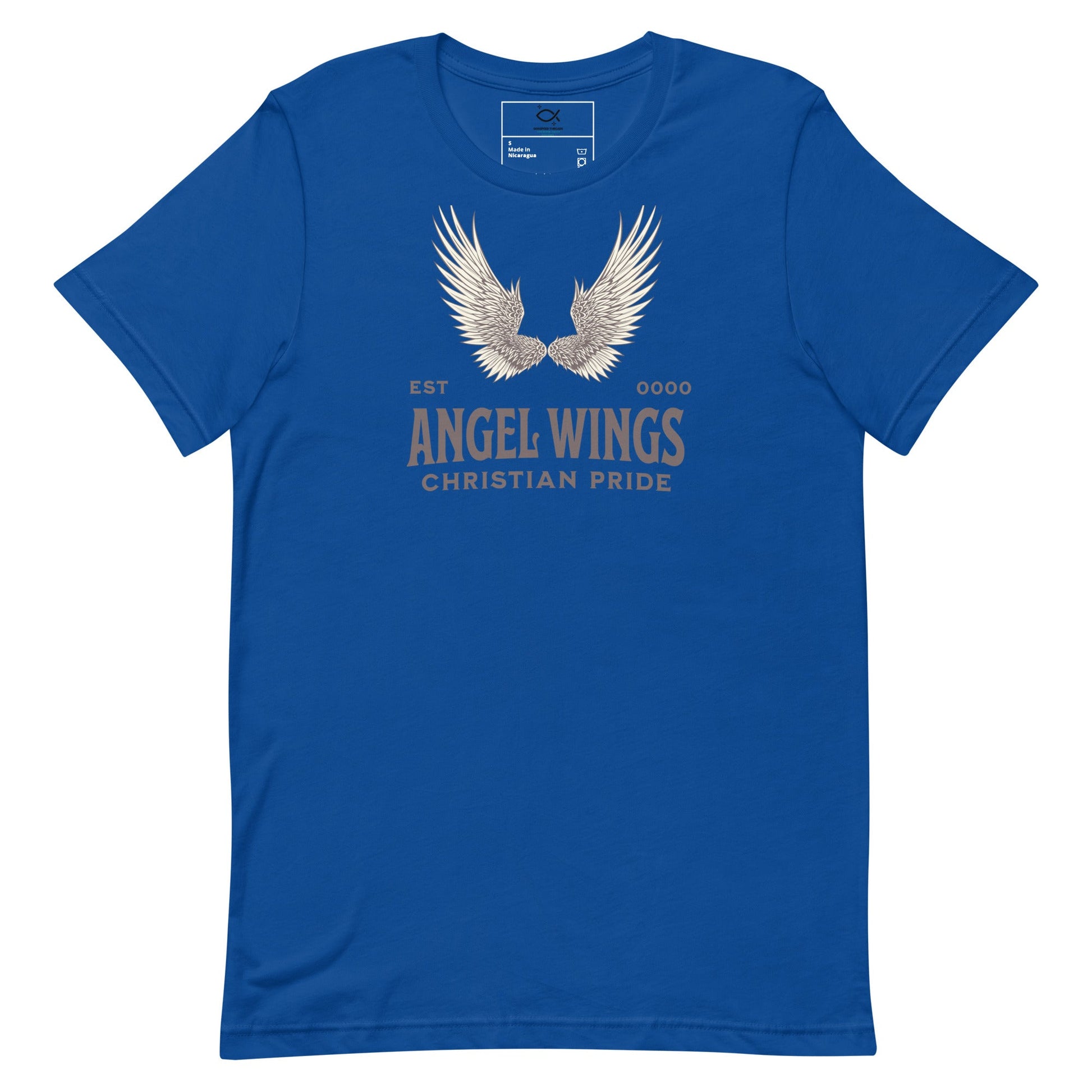 Angel Wings T-Shirt – Christian Pride Faith Apparel | T-Shirt – GodSpeed Threads