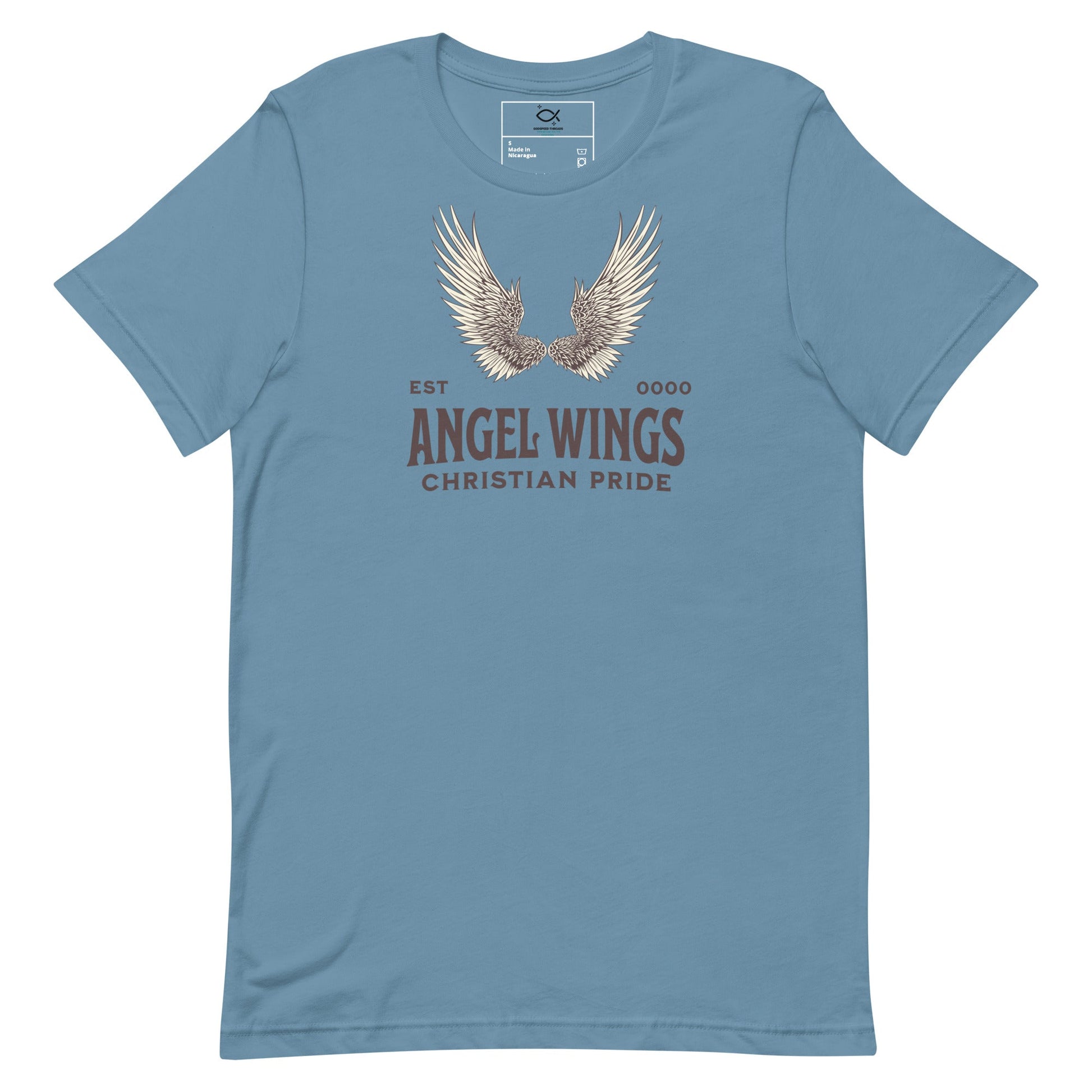 Angel Wings T-Shirt – Christian Pride Faith Apparel | T-Shirt – GodSpeed Threads