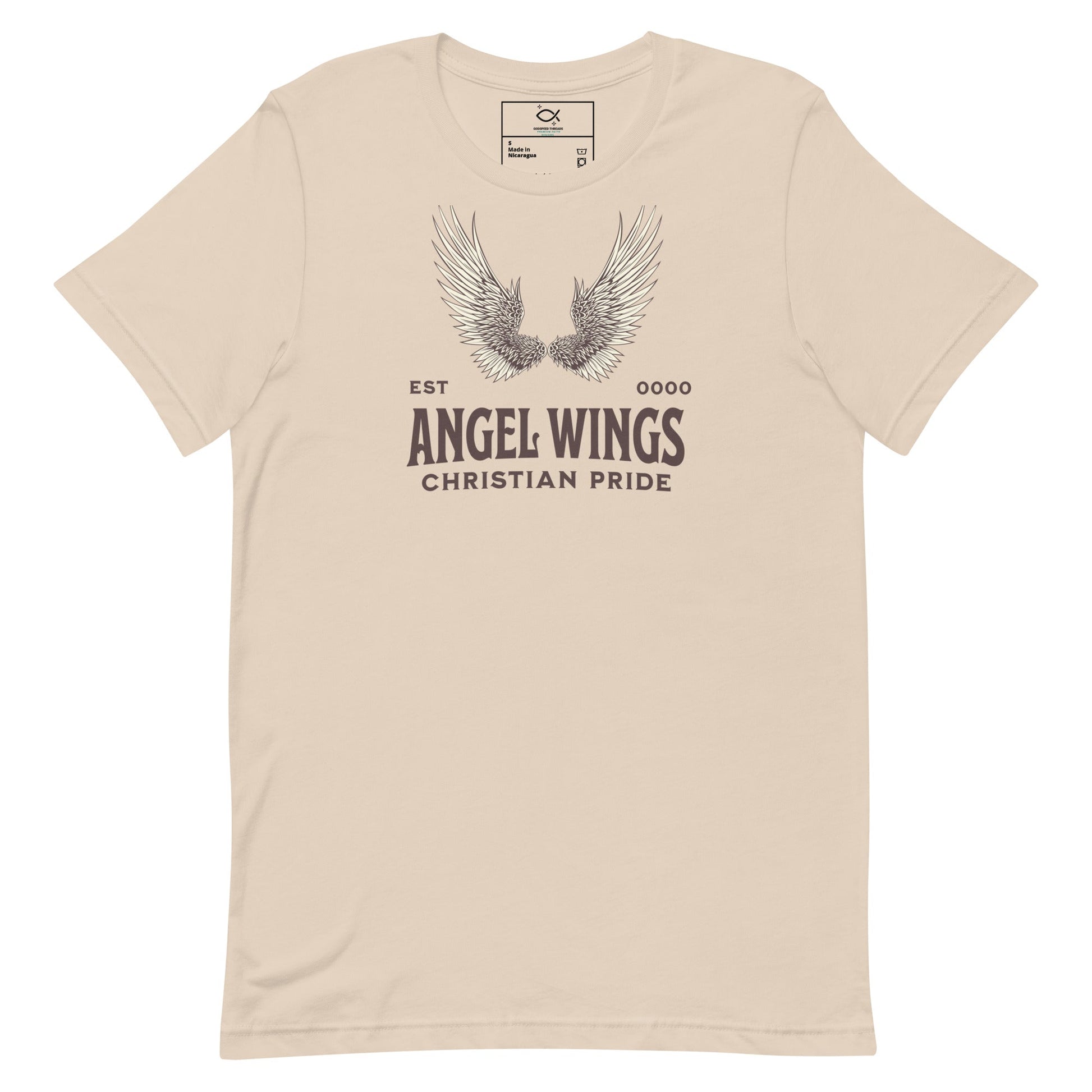 Angel Wings T-Shirt – Christian Pride Faith Apparel | T-Shirt – GodSpeed Threads