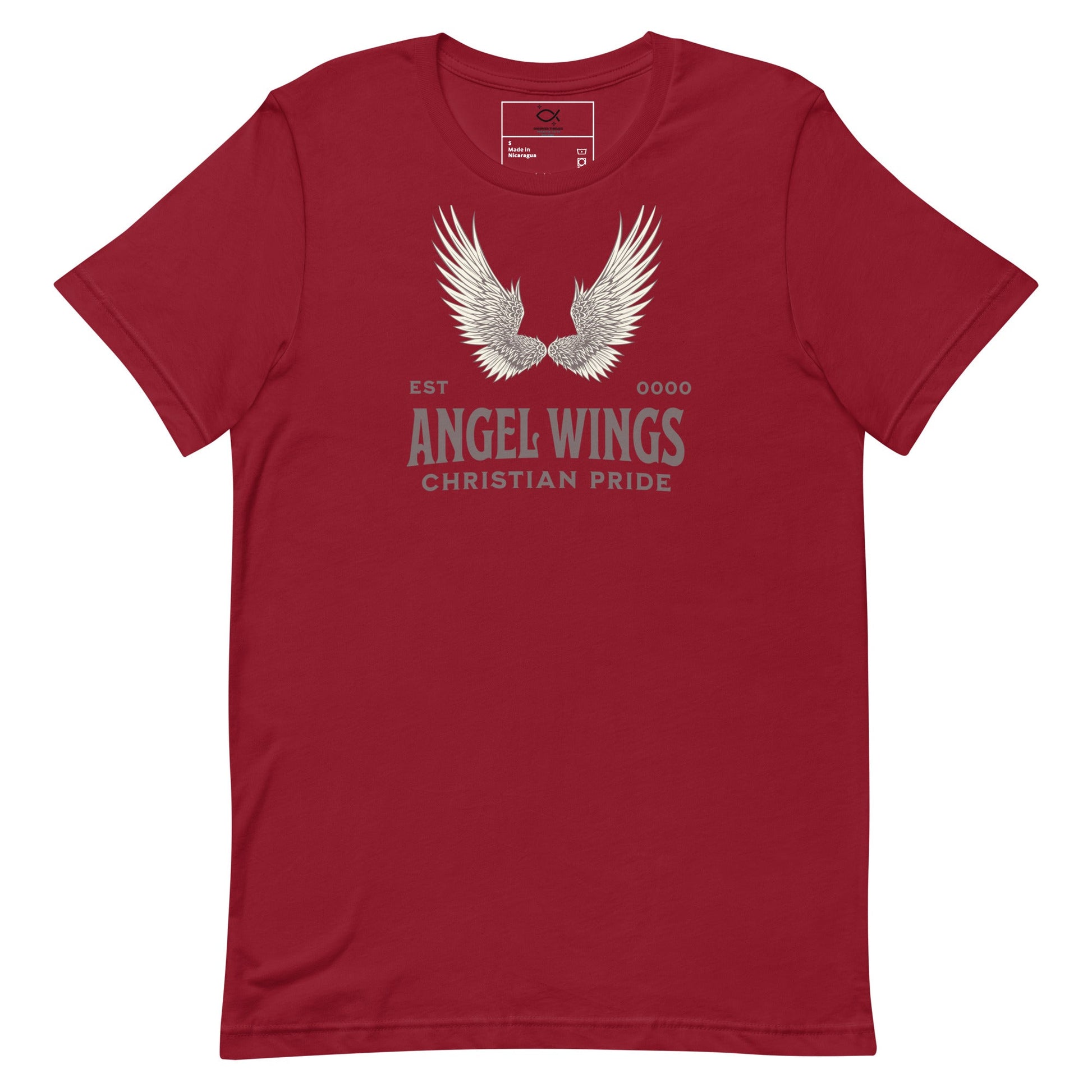 Angel Wings T-Shirt – Christian Pride Faith Apparel | T-Shirt – GodSpeed Threads