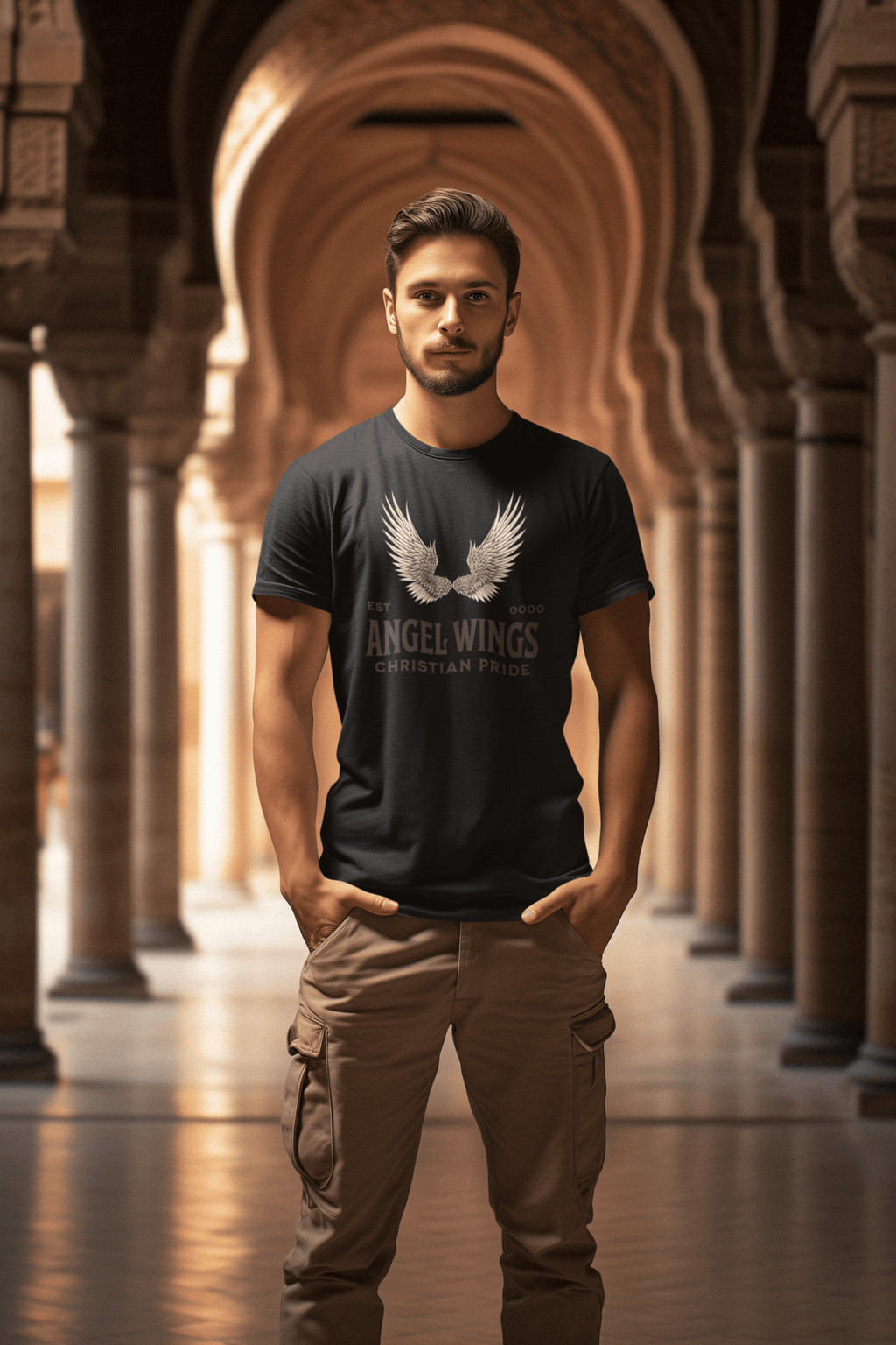 Angel Wings T-Shirt – Christian Pride Faith Apparel | T-Shirt – GodSpeed Threads