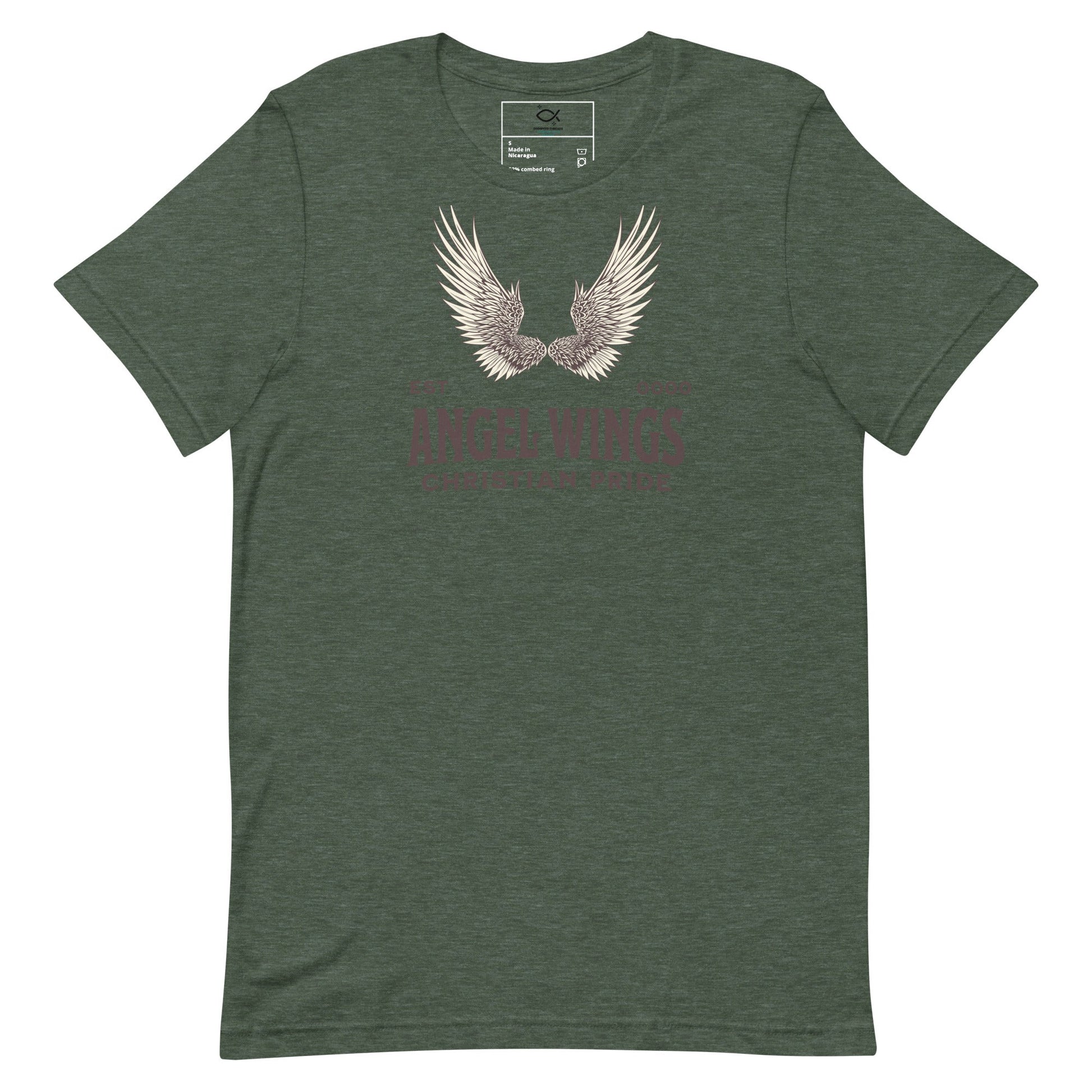 Angel Wings T-Shirt – Christian Pride Faith Apparel | T-Shirt – GodSpeed Threads