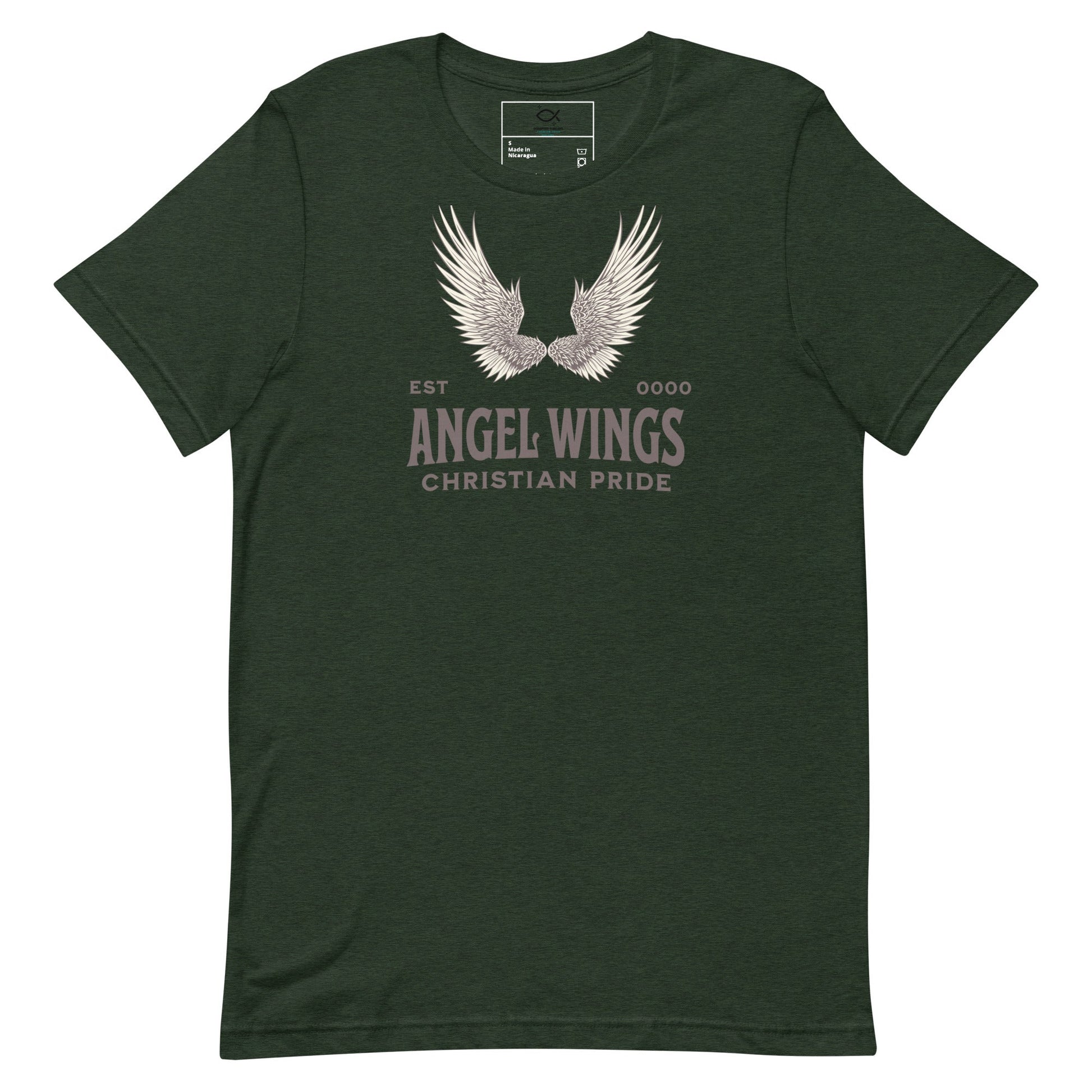 Angel Wings T-Shirt – Christian Pride Faith Apparel | T-Shirt – GodSpeed Threads