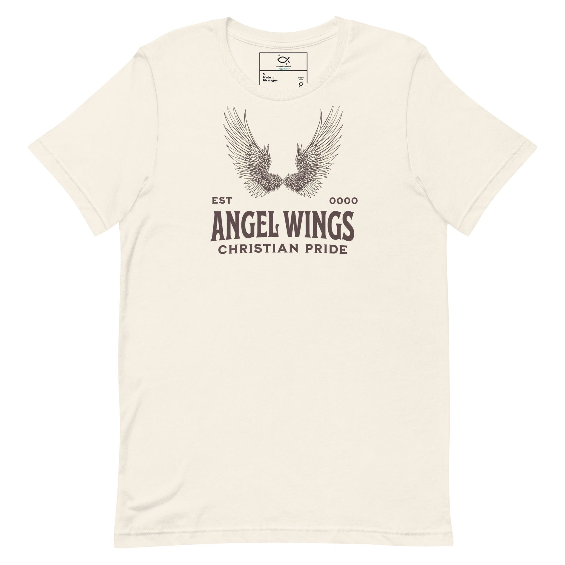 Angel Wings T-Shirt – Christian Pride Faith Apparel | T-Shirt – GodSpeed Threads