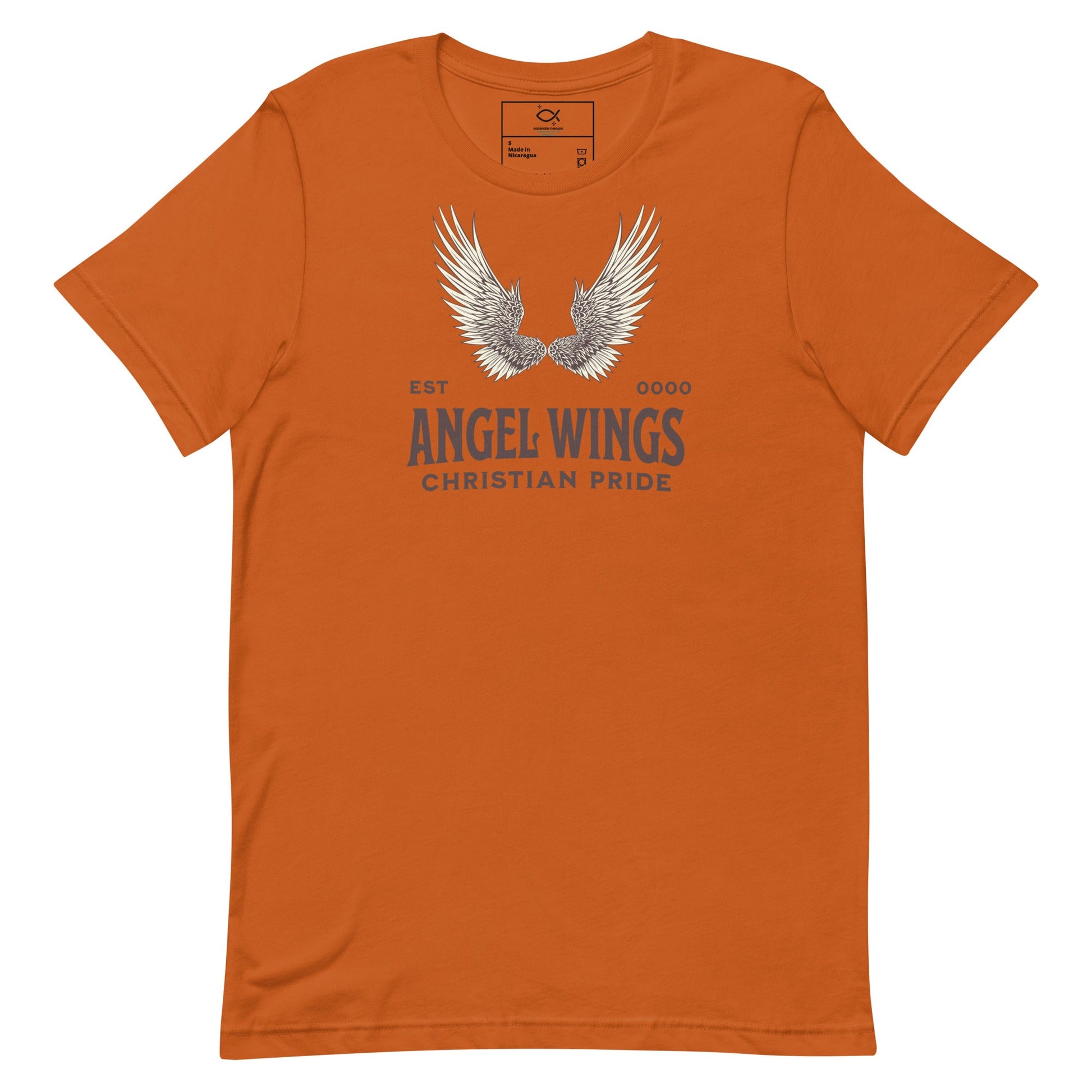 Angel Wings T-Shirt – Christian Pride Faith Apparel | T-Shirt – GodSpeed Threads