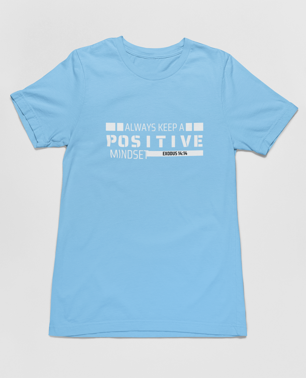"Positive Mindset t-shirt with Exodus 14:14 scripture and modern design."
"Christian t-shirt featuring motivational message and bold typography."
"Faith-based t-shirt with Exodus 14:14 scripture for positivity and trust."
"Stylish Christian t-shirt promoting a positive mindset and faith."
"Inspirational t-shirt featuring Exodus scripture design."