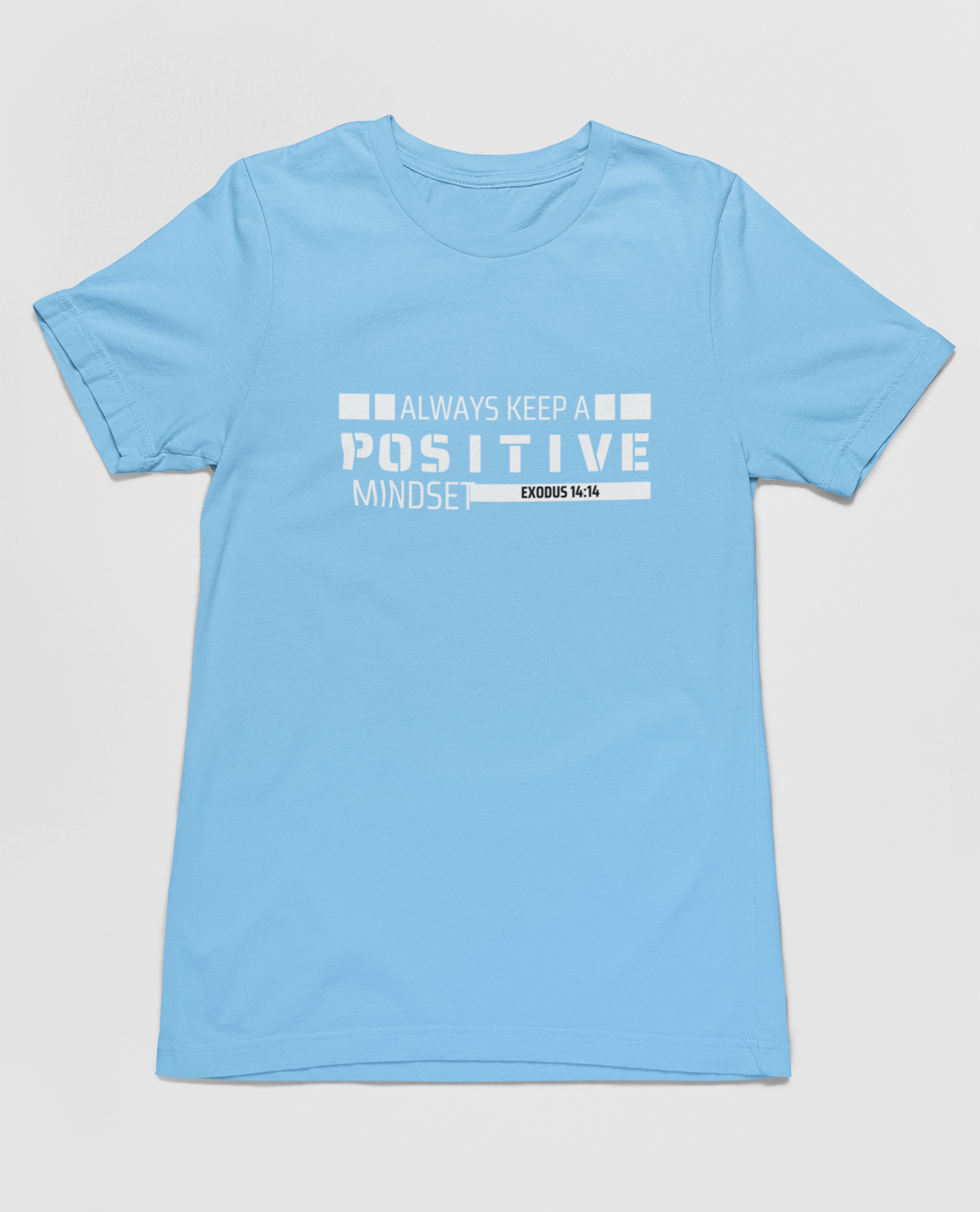 "Positive Mindset t-shirt with Exodus 14:14 scripture and modern design."
"Christian t-shirt featuring motivational message and bold typography."
"Faith-based t-shirt with Exodus 14:14 scripture for positivity and trust."
"Stylish Christian t-shirt promoting a positive mindset and faith."
"Inspirational t-shirt featuring Exodus scripture design."