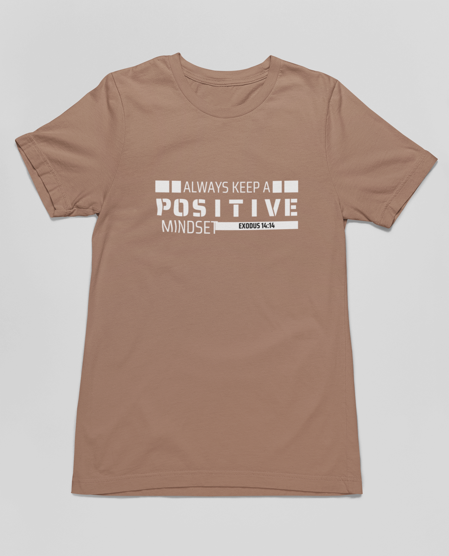 "Positive Mindset t-shirt with Exodus 14:14 scripture and modern design."
"Christian t-shirt featuring motivational message and bold typography."
"Faith-based t-shirt with Exodus 14:14 scripture for positivity and trust."
"Stylish Christian t-shirt promoting a positive mindset and faith."
"Inspirational t-shirt featuring Exodus scripture design."