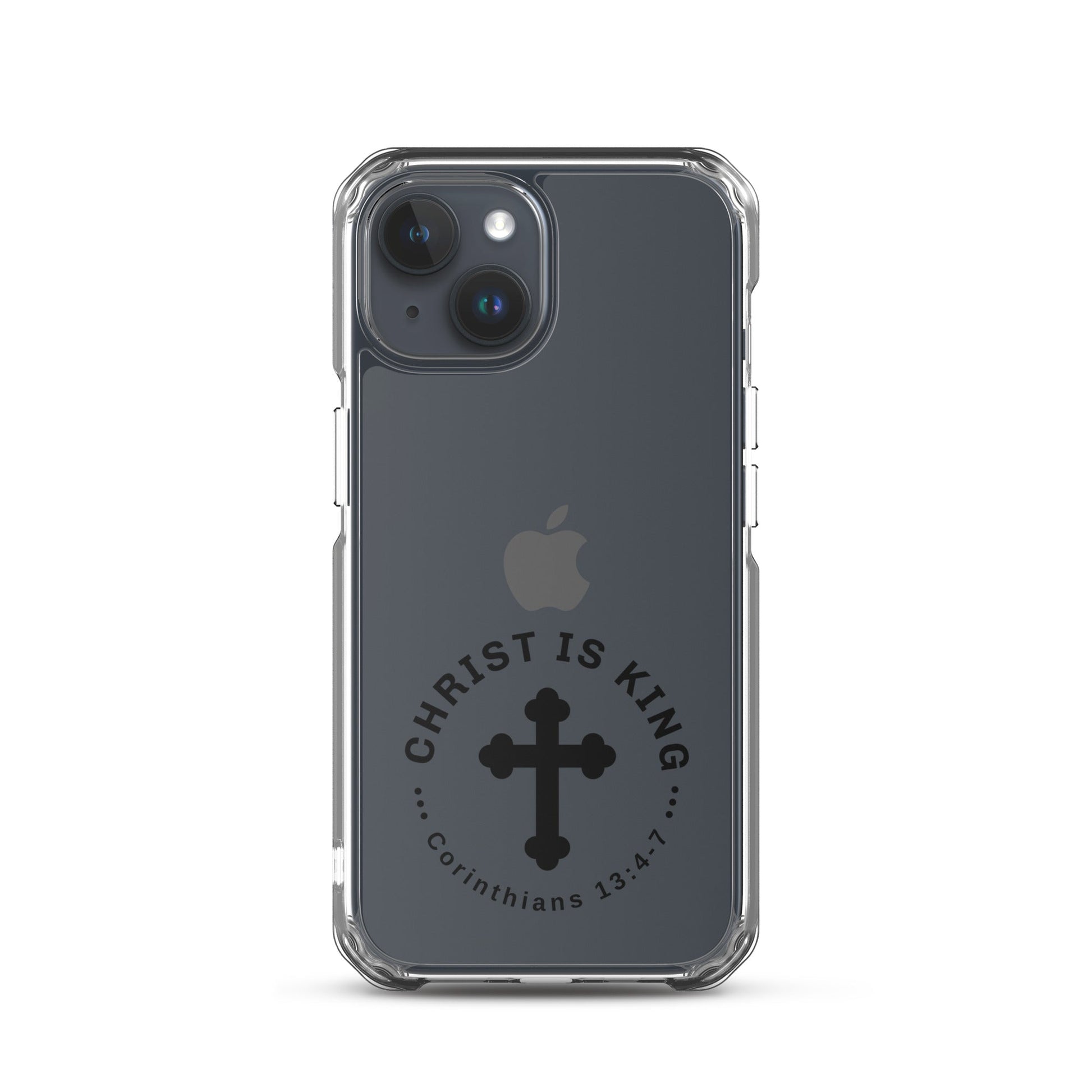 Christ Is King – Corinthians 13:4 - 7 Clear Soft Case for iPhone® | Phone Case – GodSpeed Threads