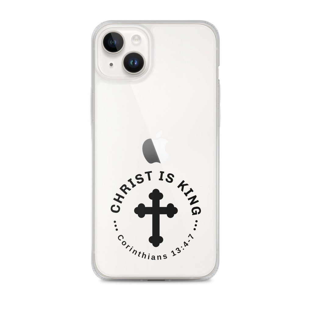 Christ Is King – Corinthians 13:4 - 7 Clear Soft Case for iPhone® | Phone Case – GodSpeed Threads