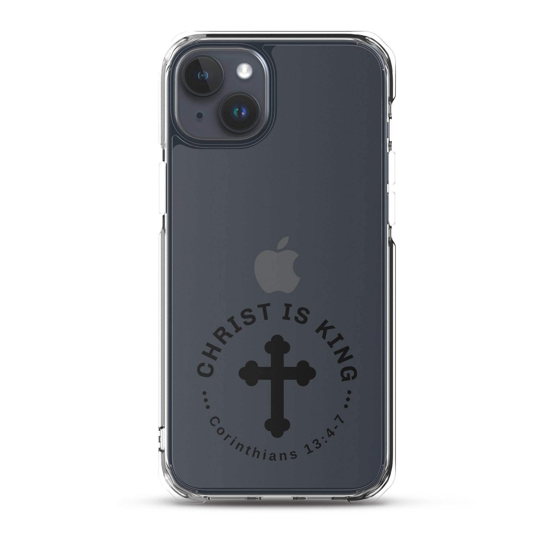 Christ Is King – Corinthians 13:4 - 7 Clear Soft Case for iPhone® | Phone Case – GodSpeed Threads