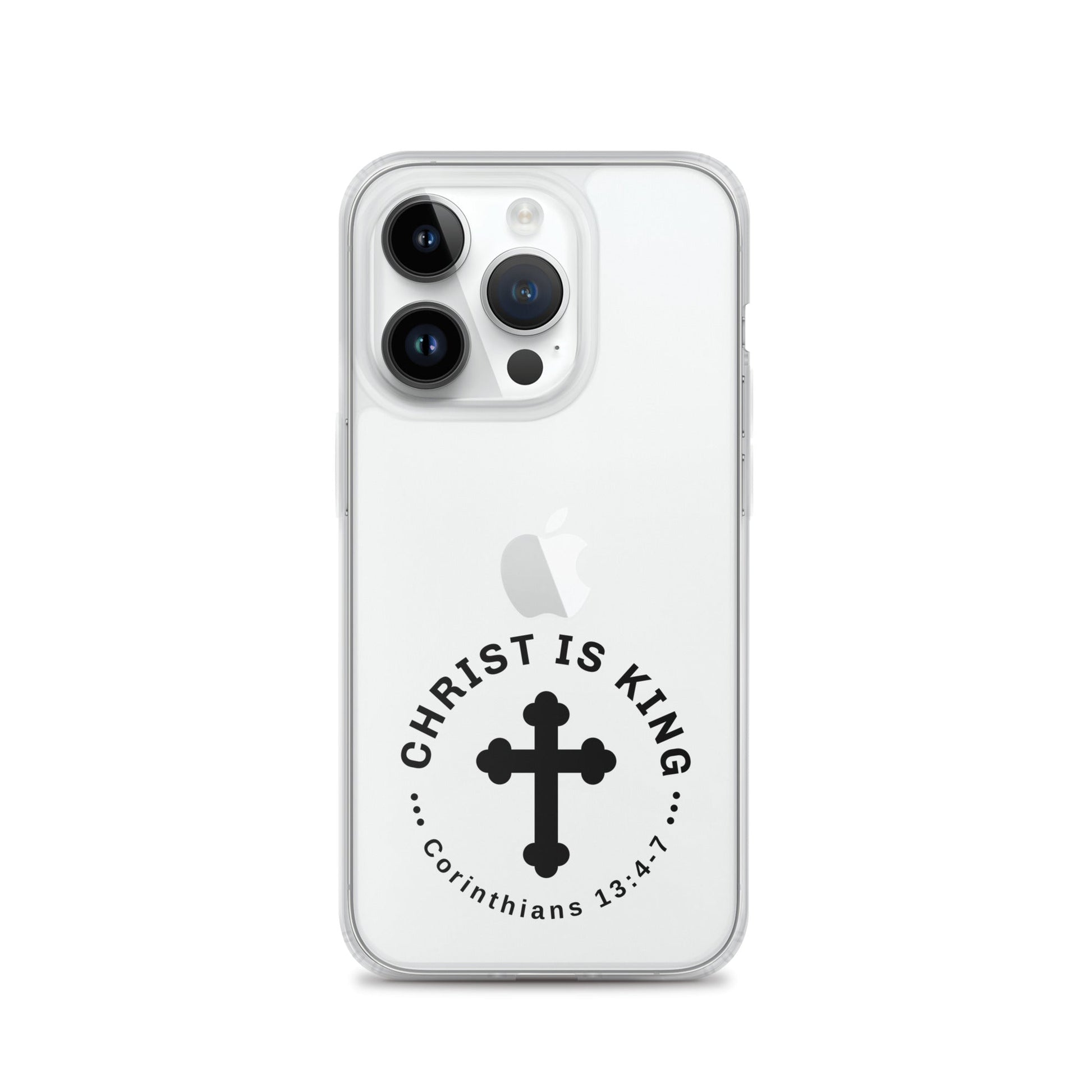 Christ Is King – Corinthians 13:4 - 7 Clear Soft Case for iPhone® | Phone Case – GodSpeed Threads