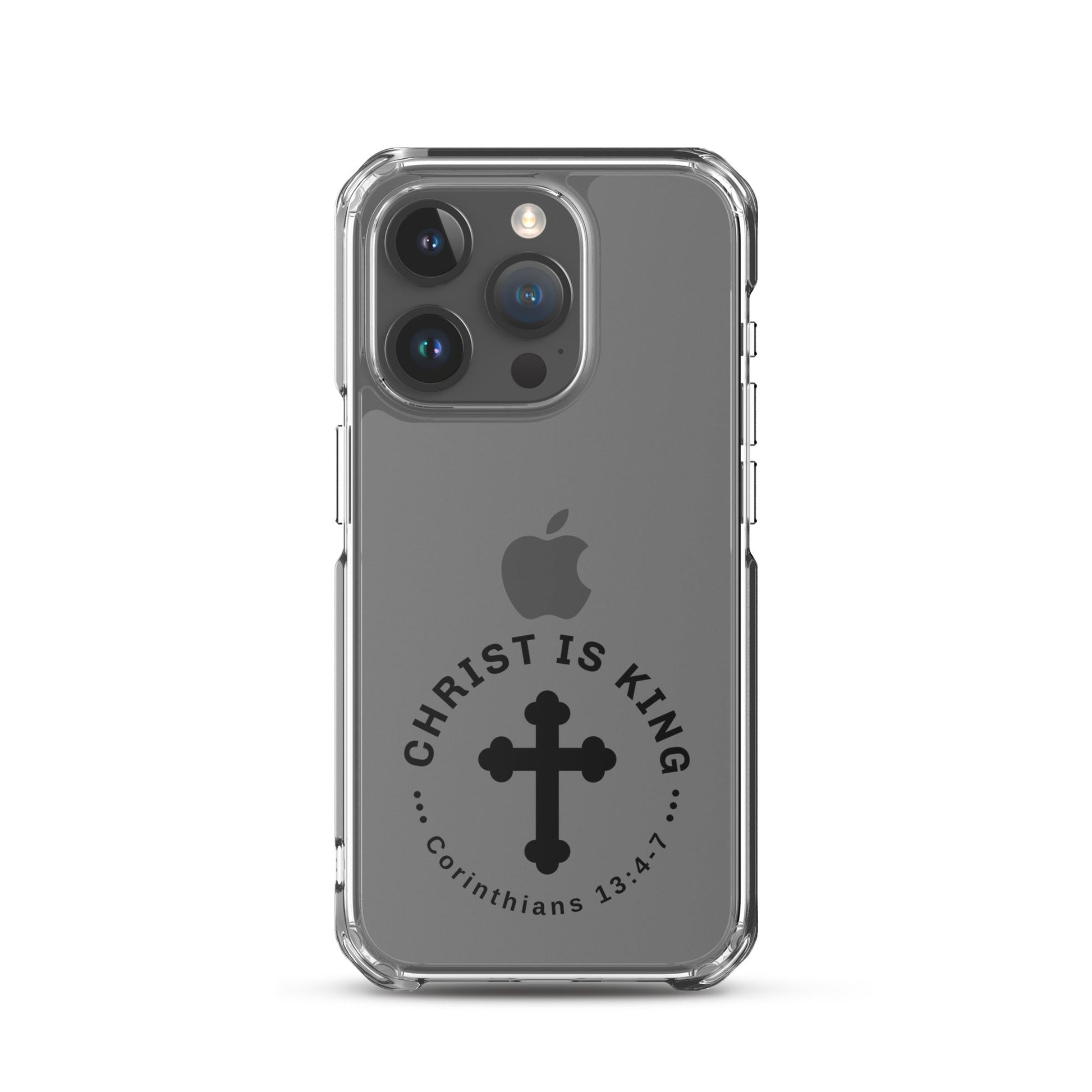 Christ Is King – Corinthians 13:4 - 7 Clear Soft Case for iPhone® | Phone Case – GodSpeed Threads