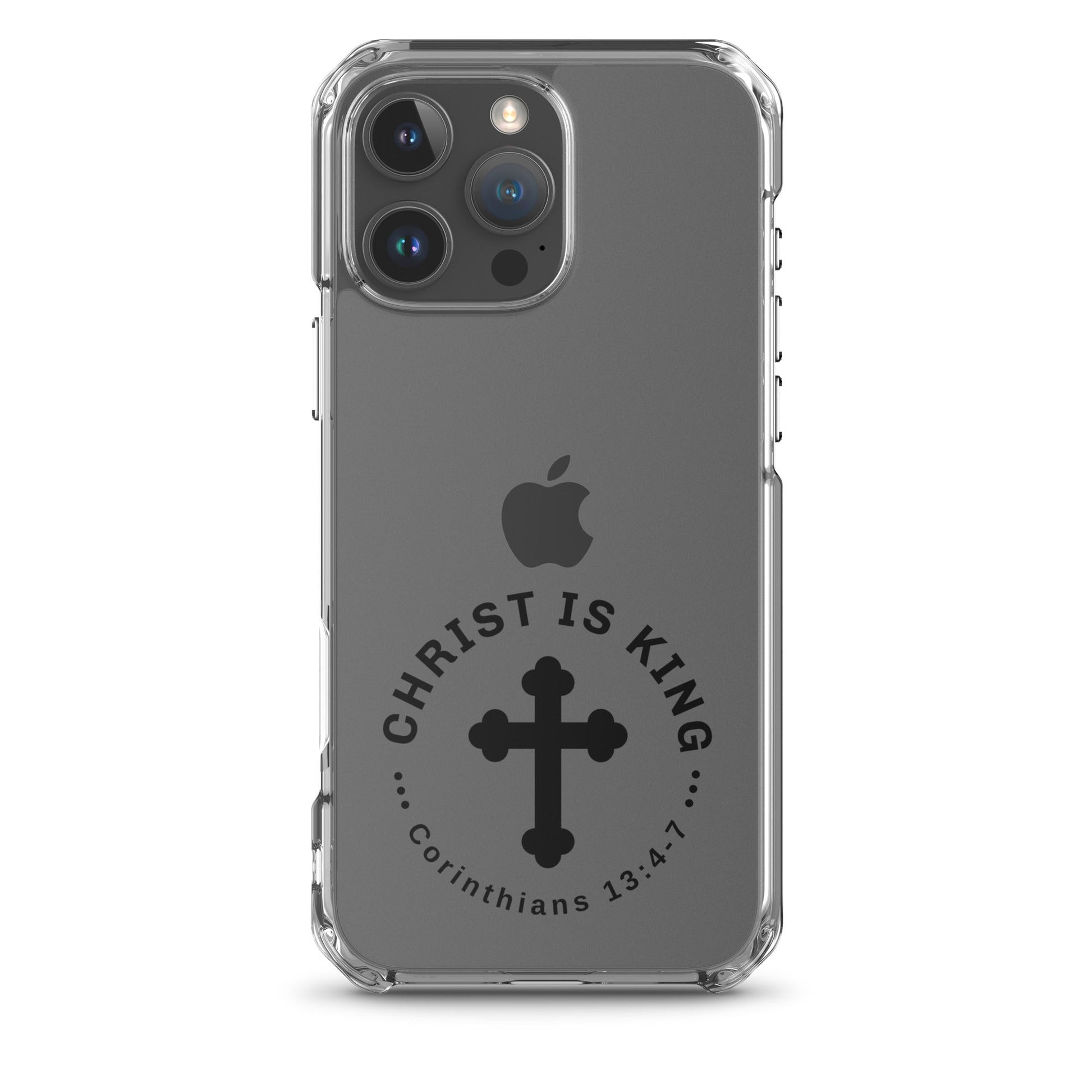 Christ Is King – Corinthians 13:4 - 7 Clear Soft Case for iPhone® | Phone Case – GodSpeed Threads