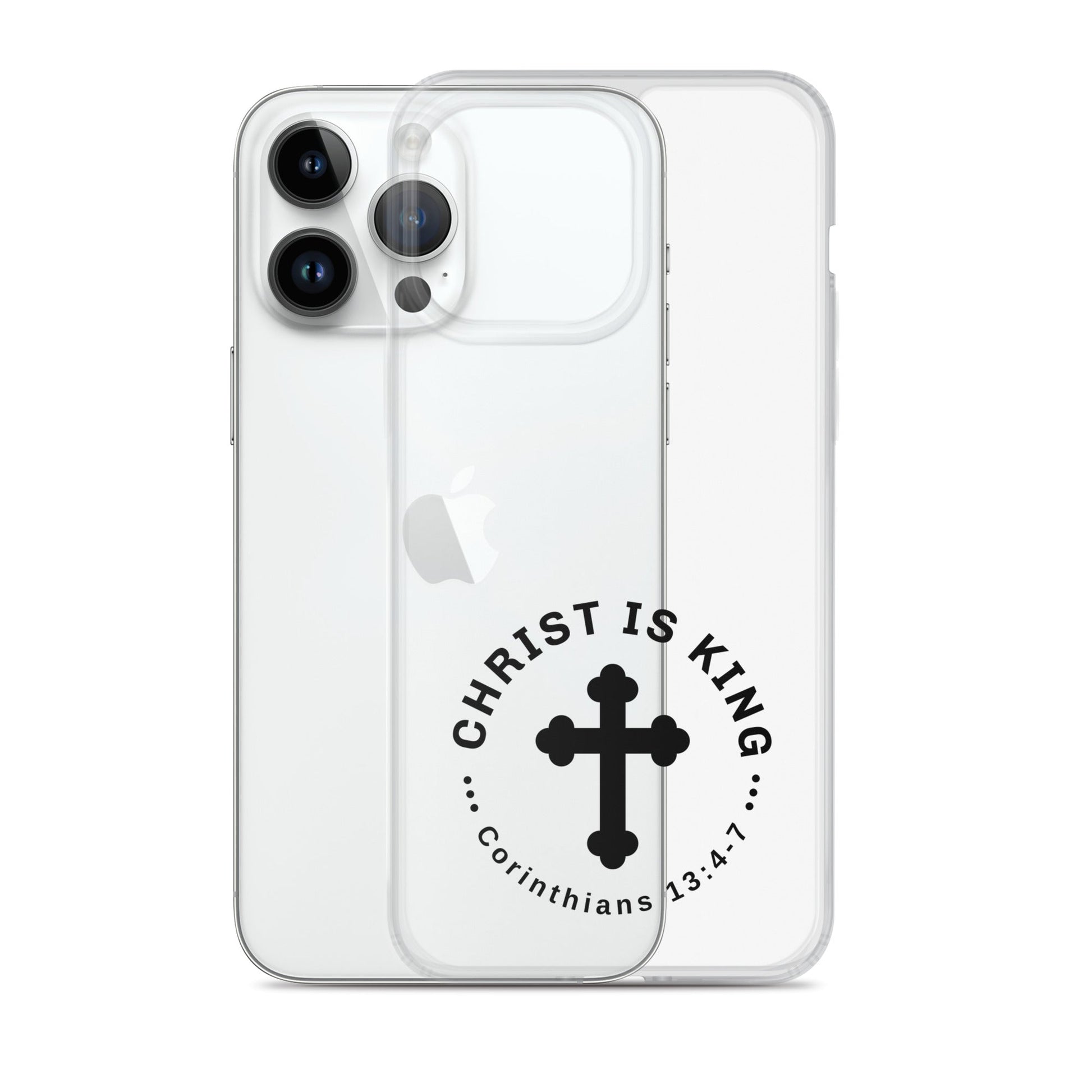 Christ Is King – Corinthians 13:4 - 7 Clear Soft Case for iPhone® | Phone Case – GodSpeed Threads