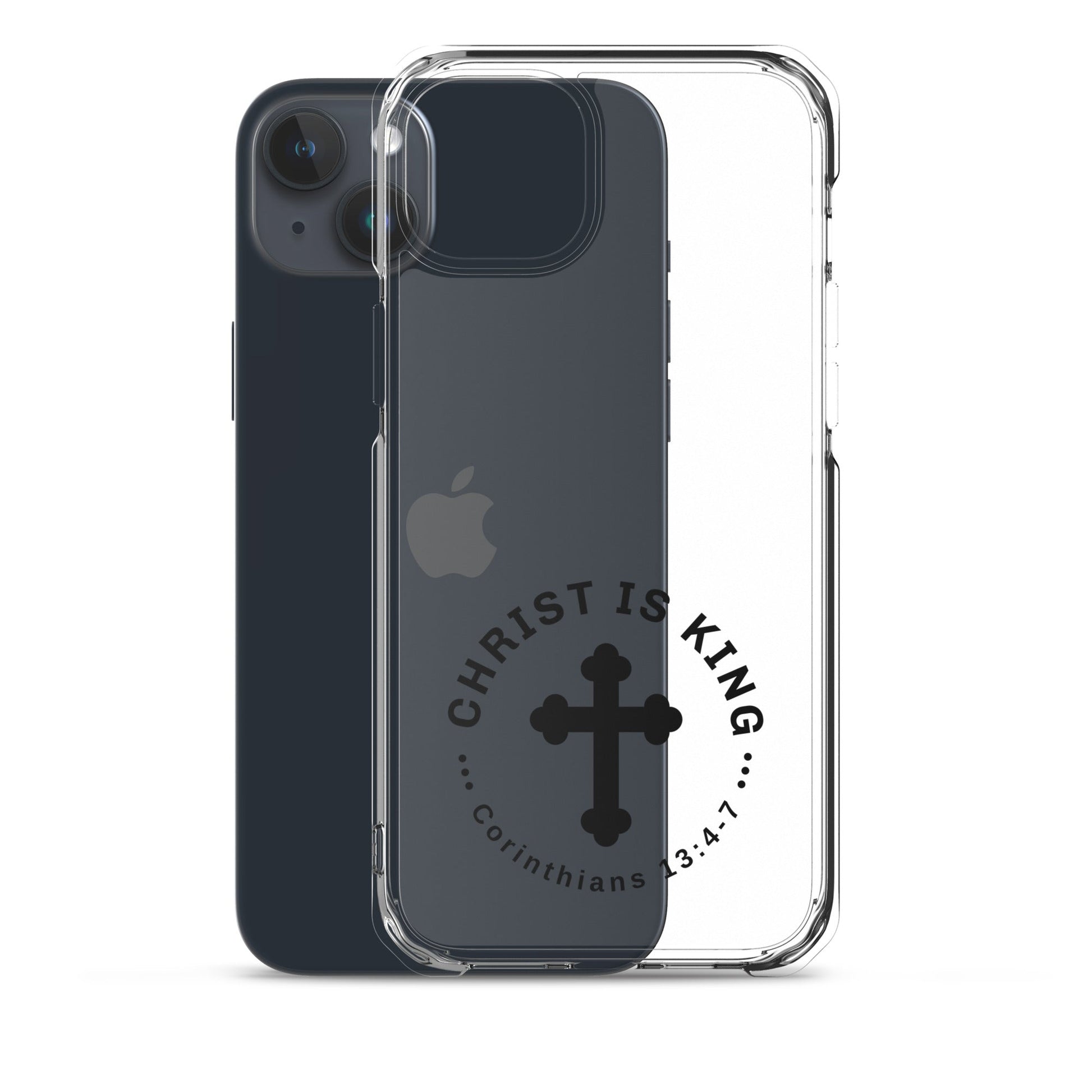 Christ Is King – Corinthians 13:4 - 7 Clear Soft Case for iPhone® | Phone Case – GodSpeed Threads