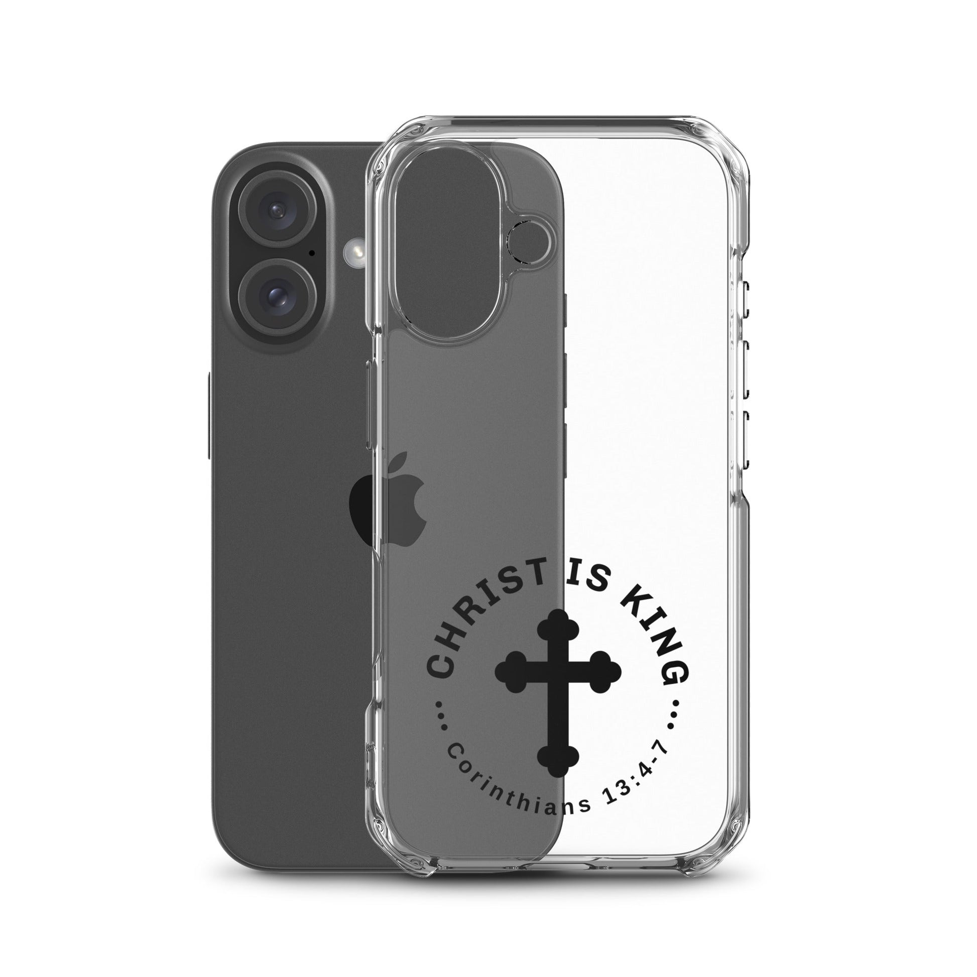 Christ Is King – Corinthians 13:4 - 7 Clear Soft Case for iPhone® | Phone Case – GodSpeed Threads