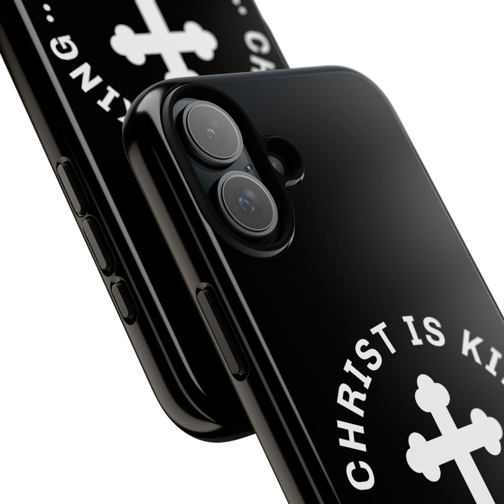 ⭐ Christ is King Phone Case – Tough Cases, Christian Gift, Bible Verse Merchandise, Cross Design, Faith Accessories | Phone Case – GodSpeed Threads