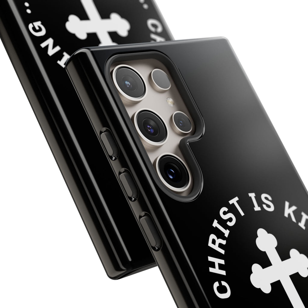 ⭐ Christ is King Phone Case – Tough Cases, Christian Gift, Bible Verse Merchandise, Cross Design, Faith Accessories | Phone Case – GodSpeed Threads