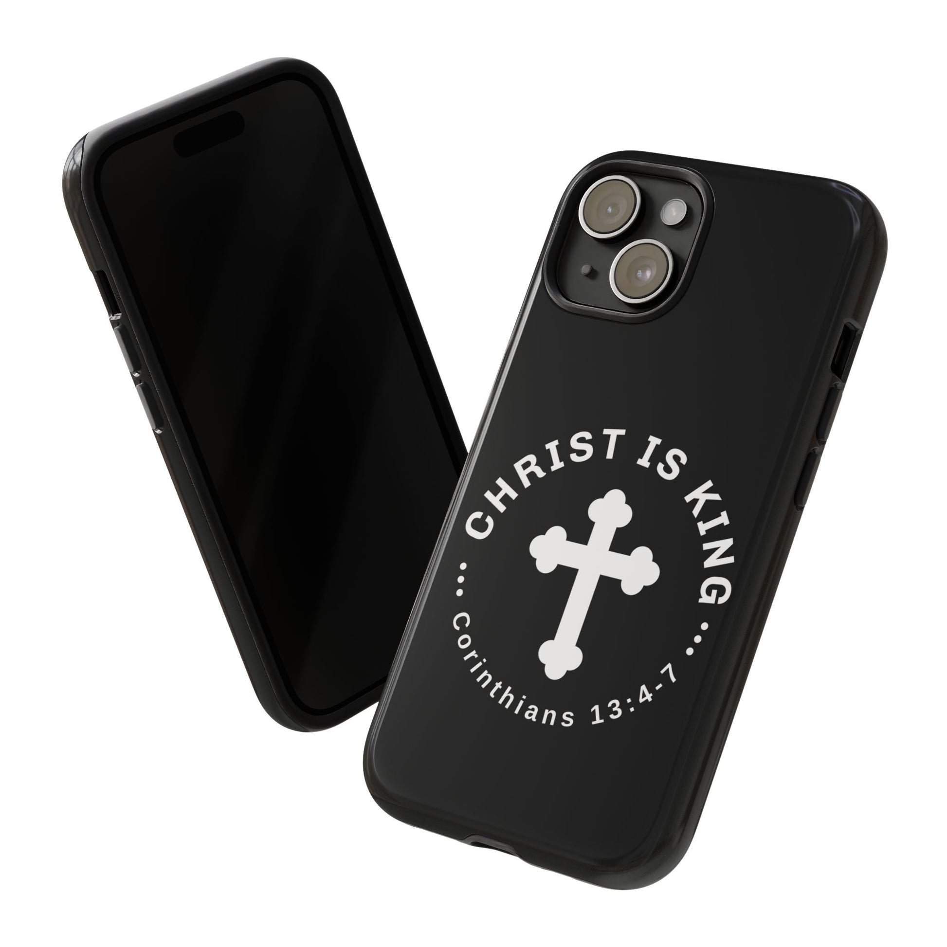 ⭐ Christ is King Phone Case – Tough Cases, Christian Gift, Bible Verse Merchandise, Cross Design, Faith Accessories | Phone Case – GodSpeed Threads