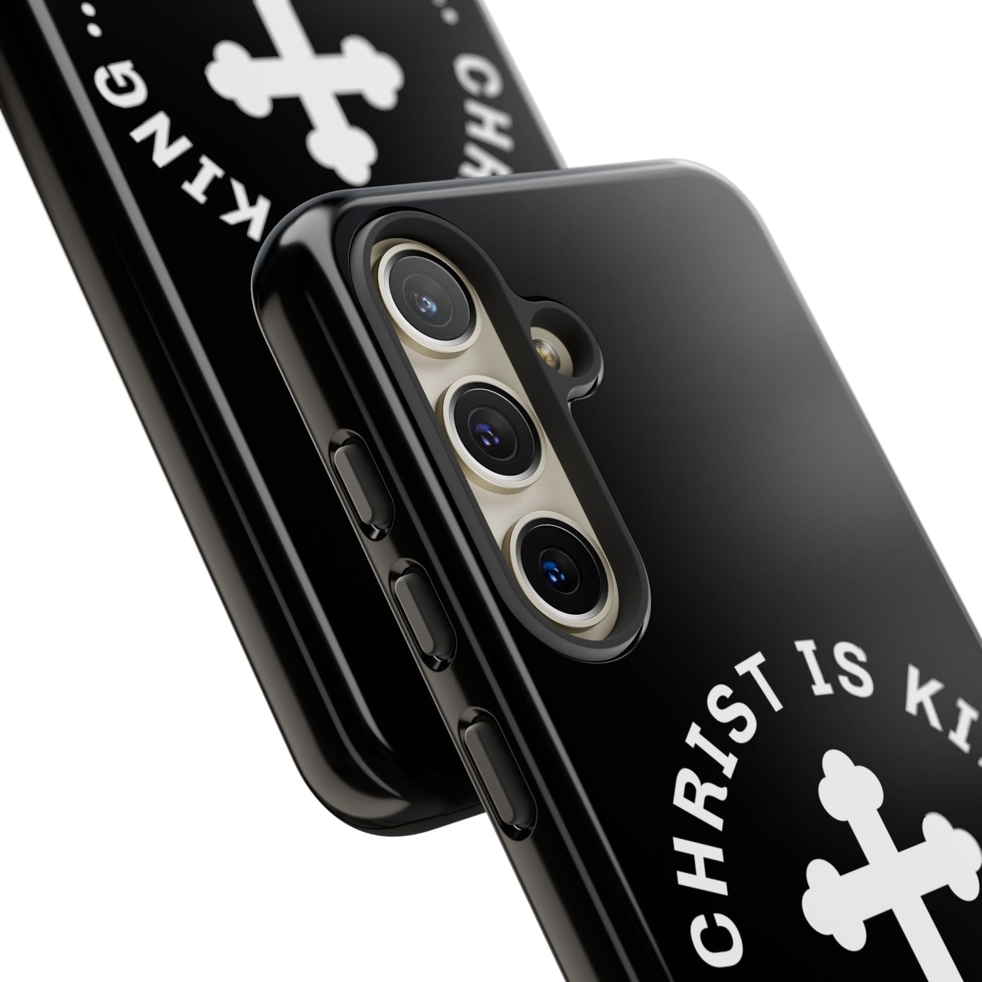 ⭐ Christ is King Phone Case – Tough Cases, Christian Gift, Bible Verse Merchandise, Cross Design, Faith Accessories | Phone Case – GodSpeed Threads