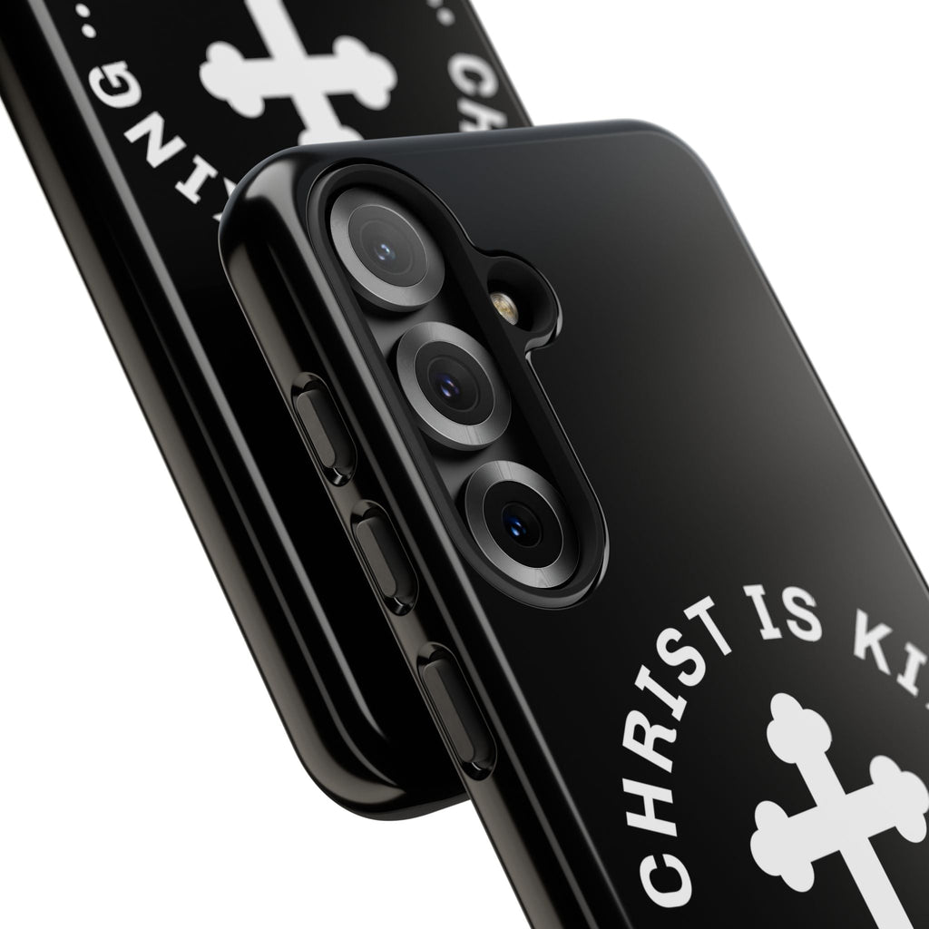 ⭐ Christ is King Phone Case – Tough Cases, Christian Gift, Bible Verse Merchandise, Cross Design, Faith Accessories | Phone Case – GodSpeed Threads