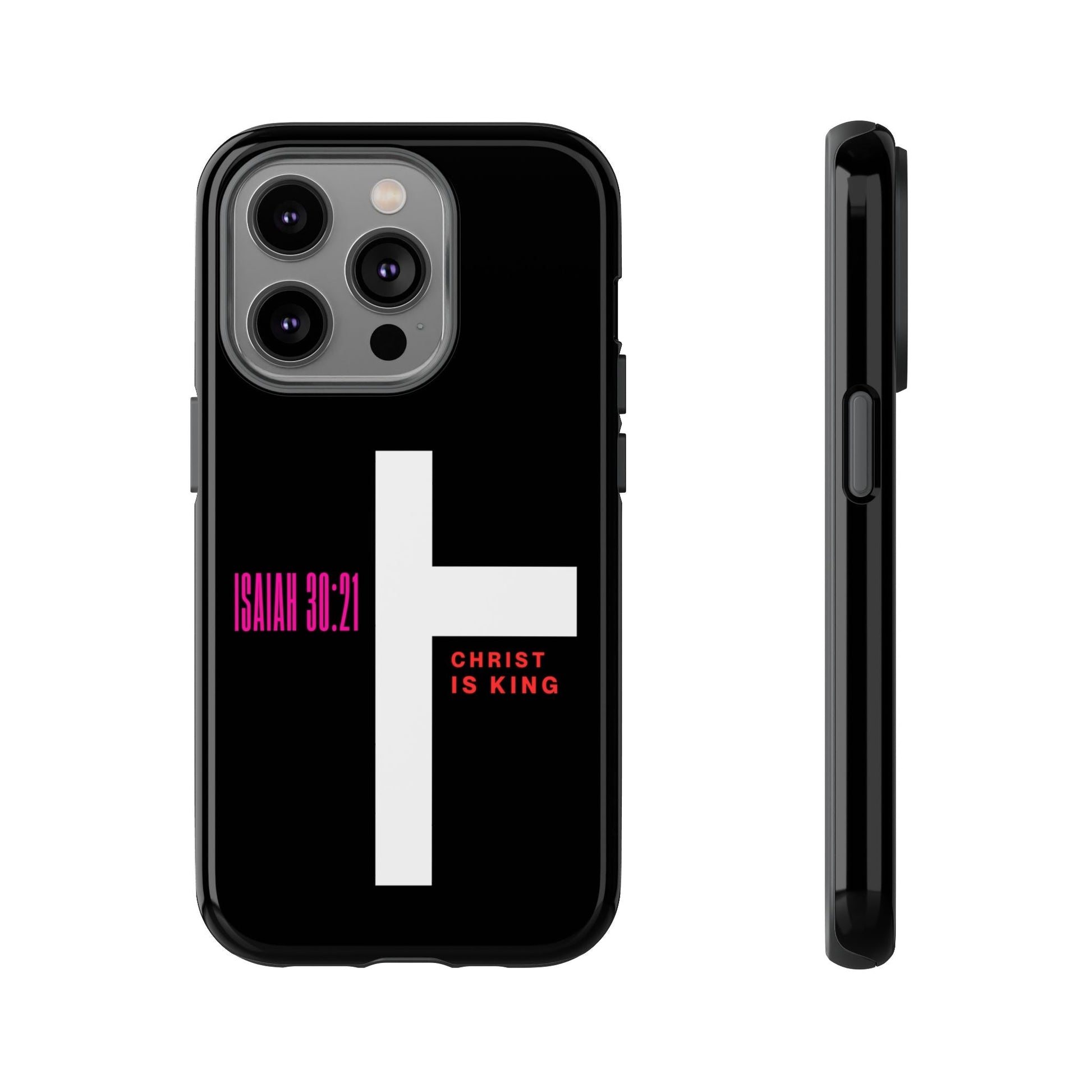 ⭐ Christ is King Psalm 29:10 Phone Case – Bold Faith Statement | Phone Case – GodSpeed Threads