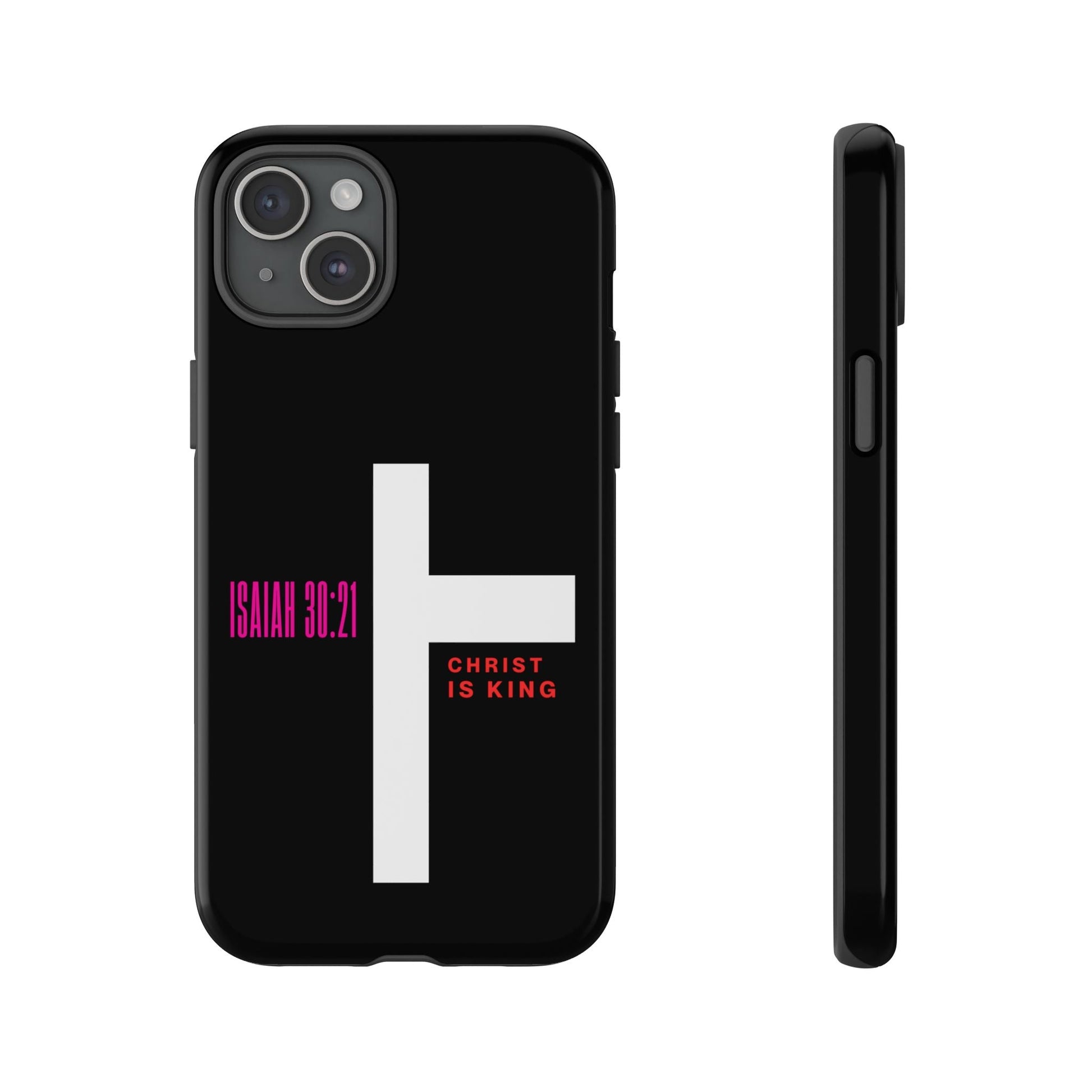 ⭐ Christ is King Psalm 29:10 Phone Case – Bold Faith Statement | Phone Case – GodSpeed Threads