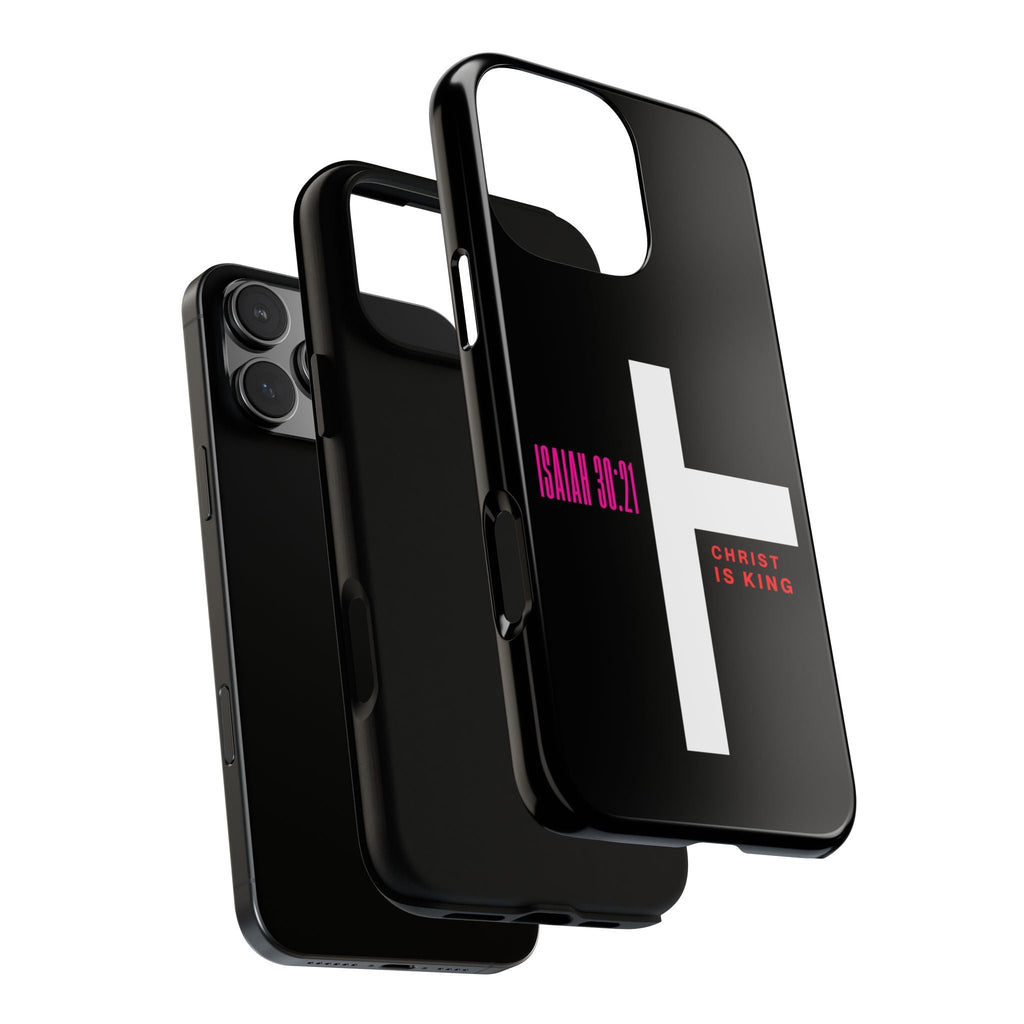 ⭐ Christ is King Psalm 29:10 Phone Case – Bold Faith Statement | Phone Case – GodSpeed Threads