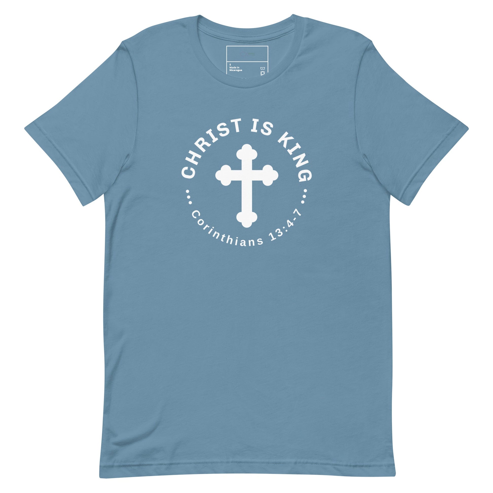Christ Is King T-Shirt – Corinthians 13:4 - 7 Faith Apparel | T-Shirt – GodSpeed Threads