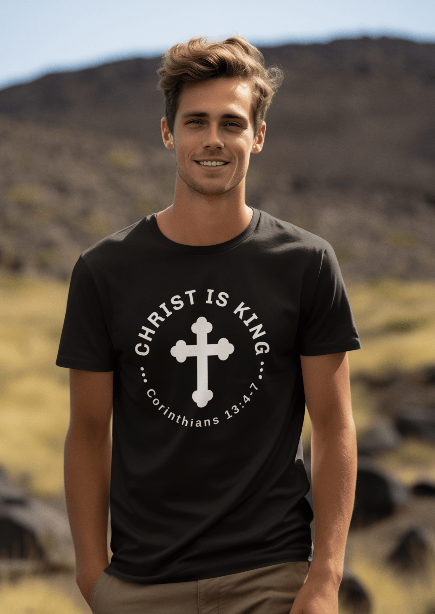 Christ Is King T-Shirt – Corinthians 13:4 - 7 Faith Apparel | T-Shirt – GodSpeed Threads