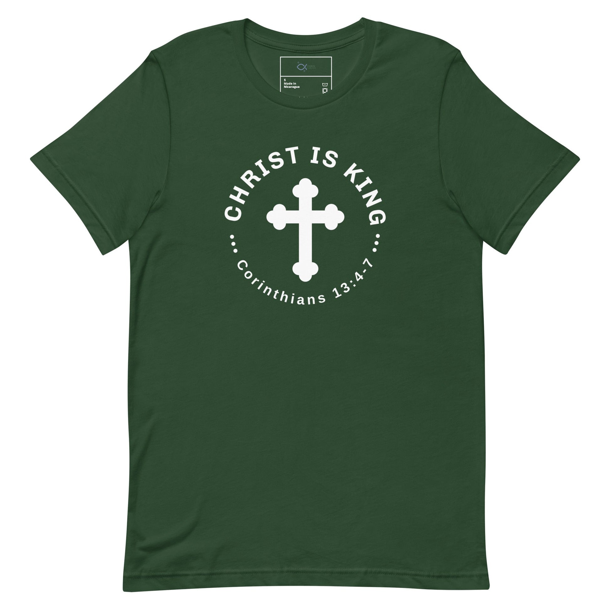 Christ Is King T-Shirt – Corinthians 13:4 - 7 Faith Apparel | T-Shirt – GodSpeed Threads