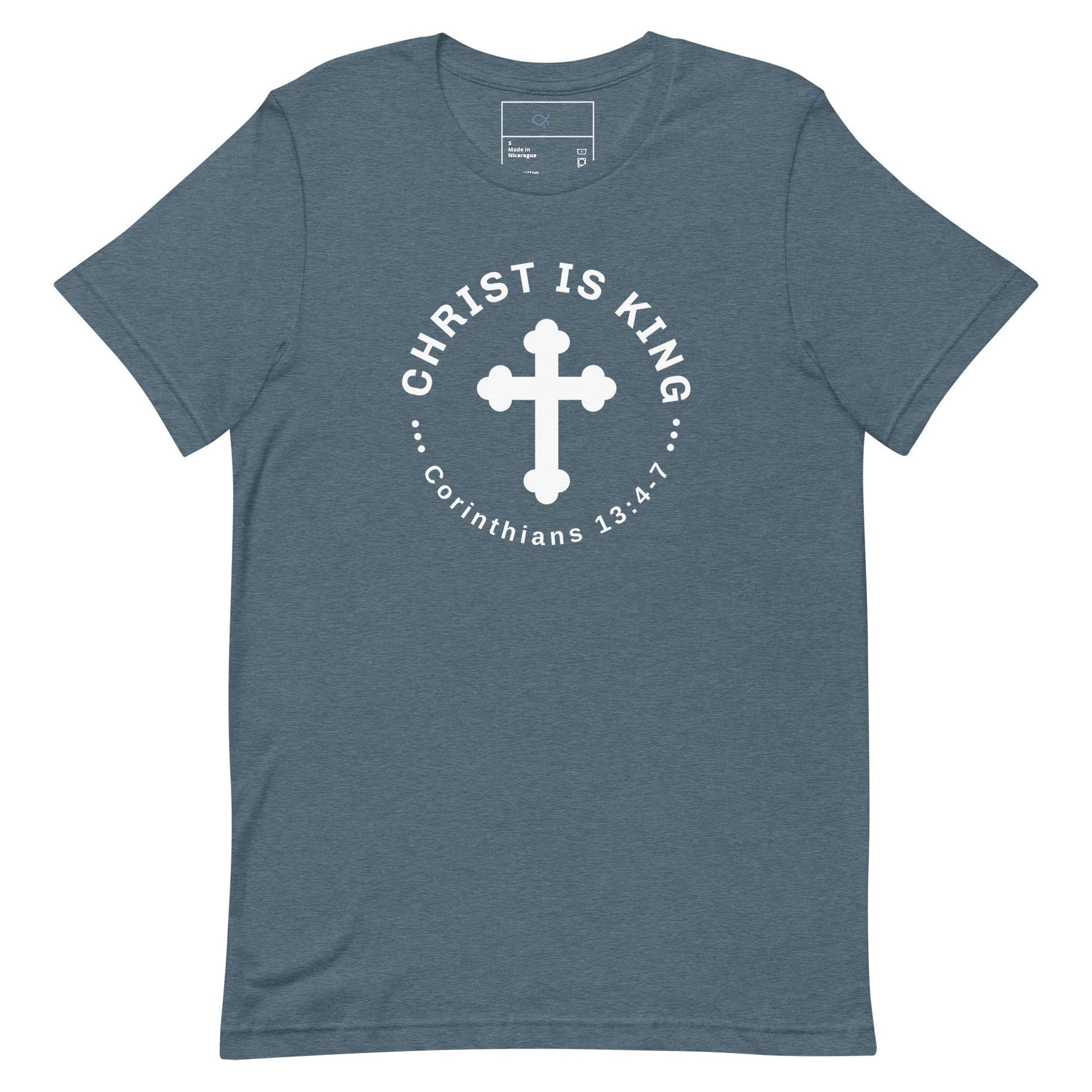 Christ Is King T-Shirt – Corinthians 13:4 - 7 Faith Apparel | T-Shirt – GodSpeed Threads