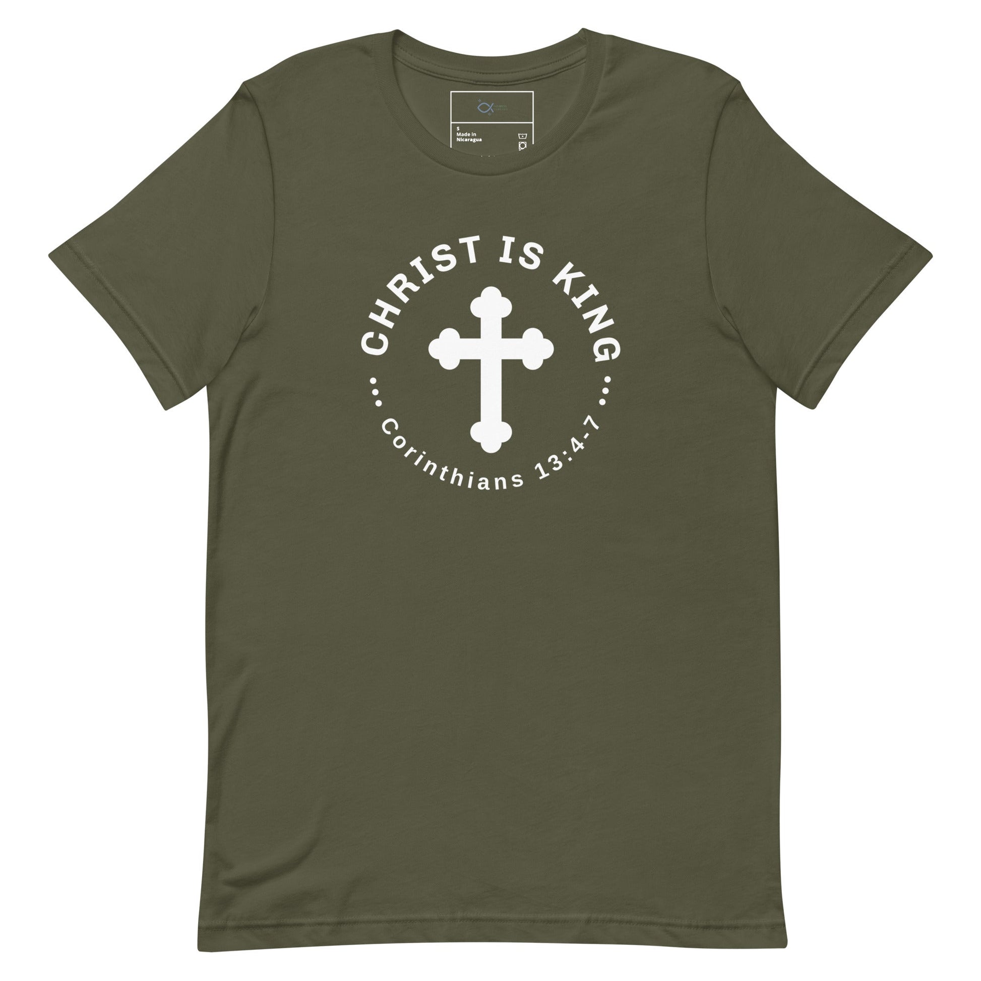 Christ Is King T-Shirt – Corinthians 13:4 - 7 Faith Apparel | T-Shirt – GodSpeed Threads
