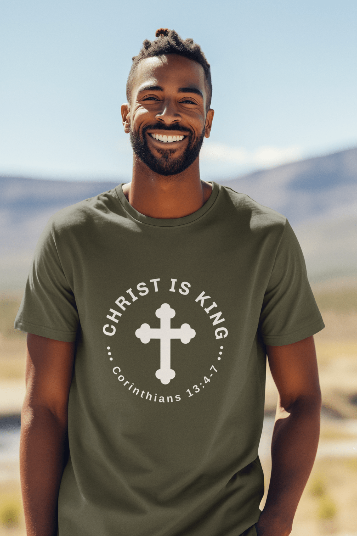 Christ Is King T-Shirt – Corinthians 13:4 - 7 Faith Apparel | T-Shirt – GodSpeed Threads